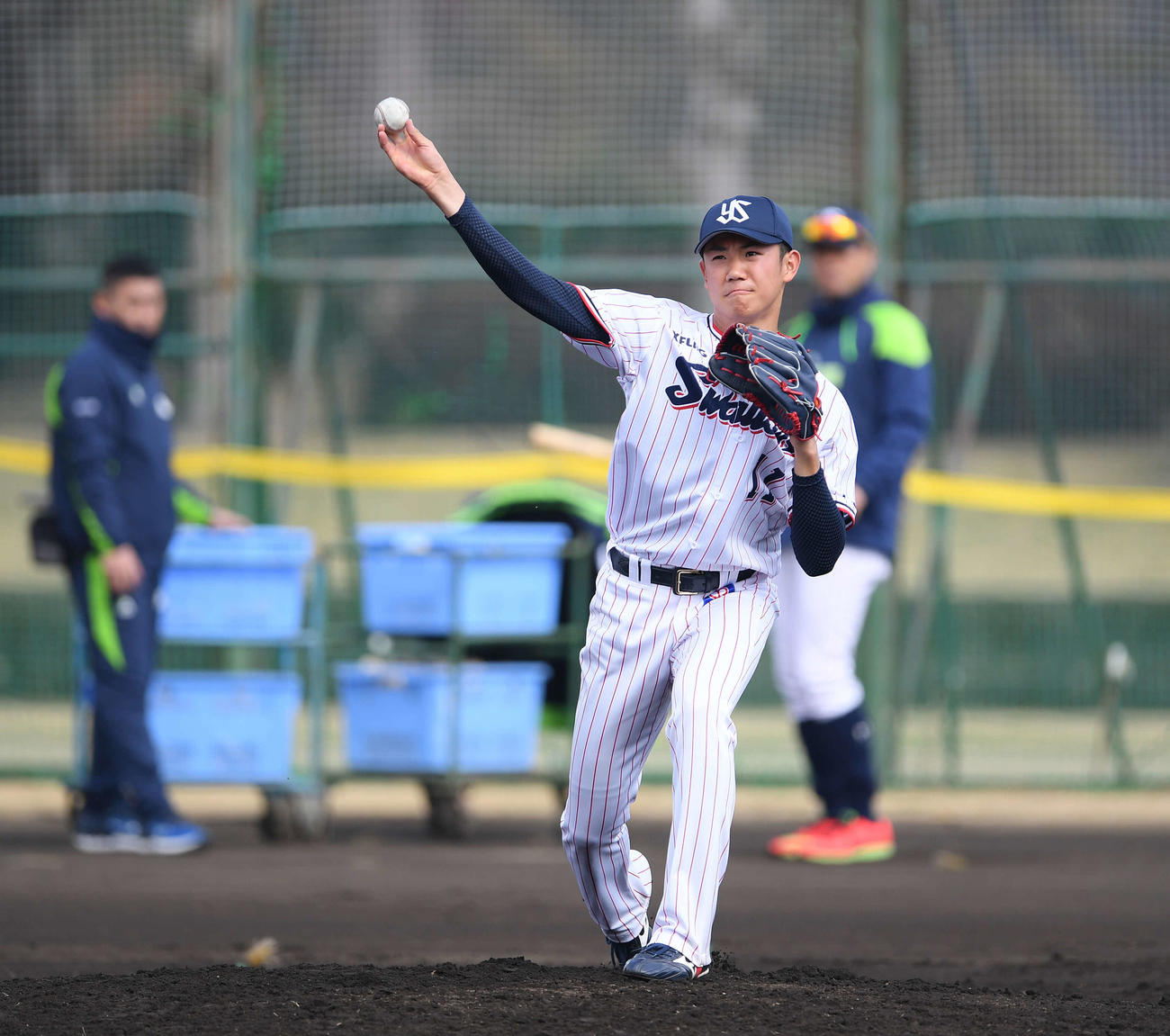 ヤクルト奥川恭伸（2020年2月3日撮影）