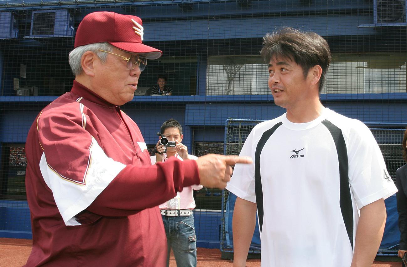 野村克也さんと工藤公康氏（2007年撮影）