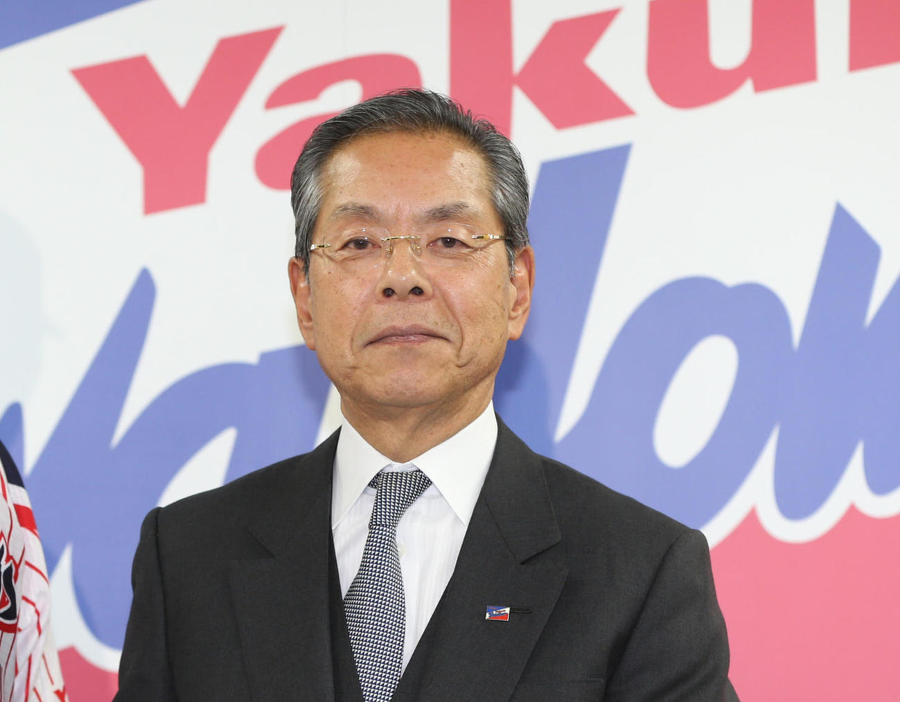 衣笠社長（2014年12月9日撮影）