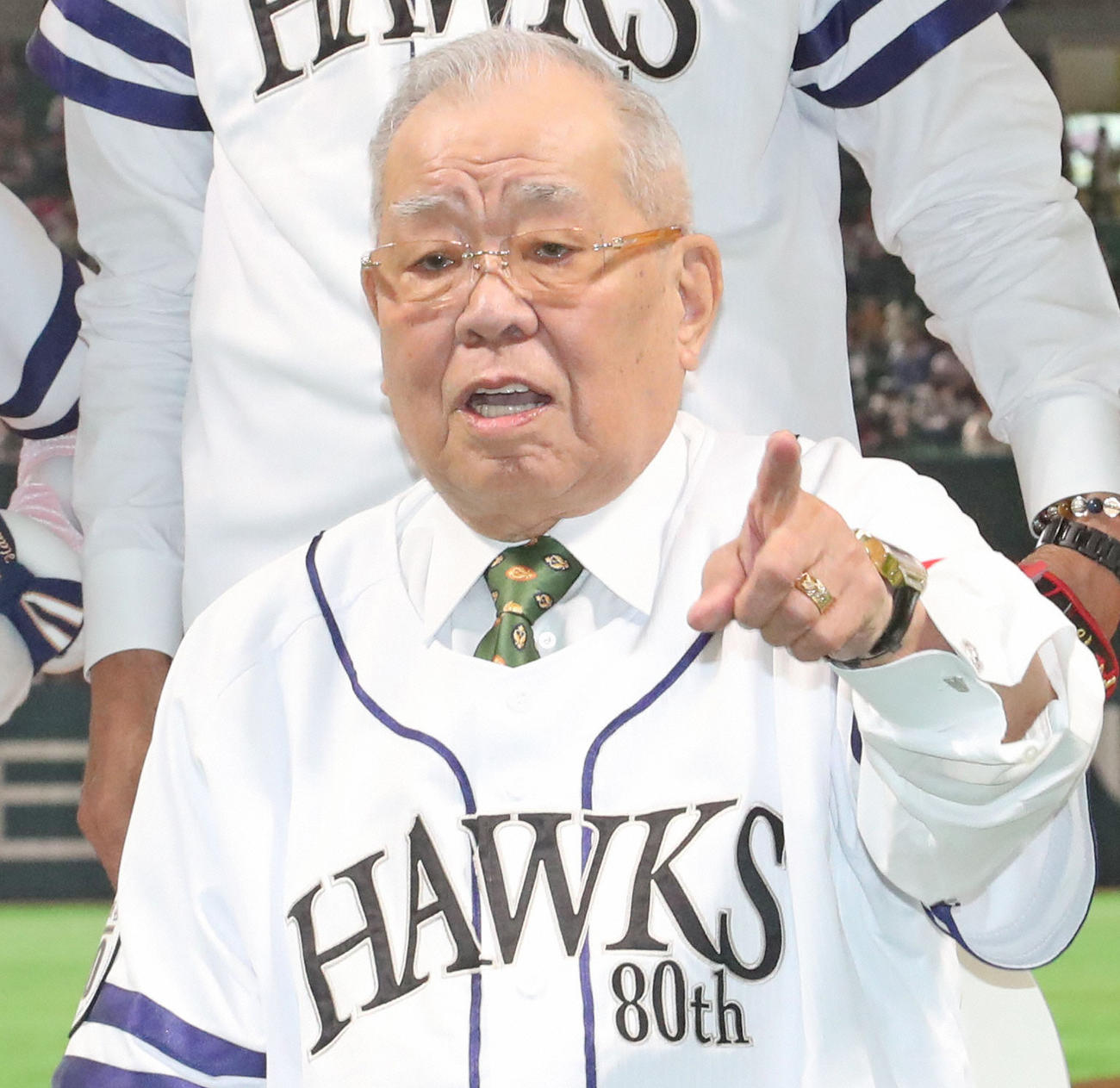 野村克也氏（2018年3月31日撮影）