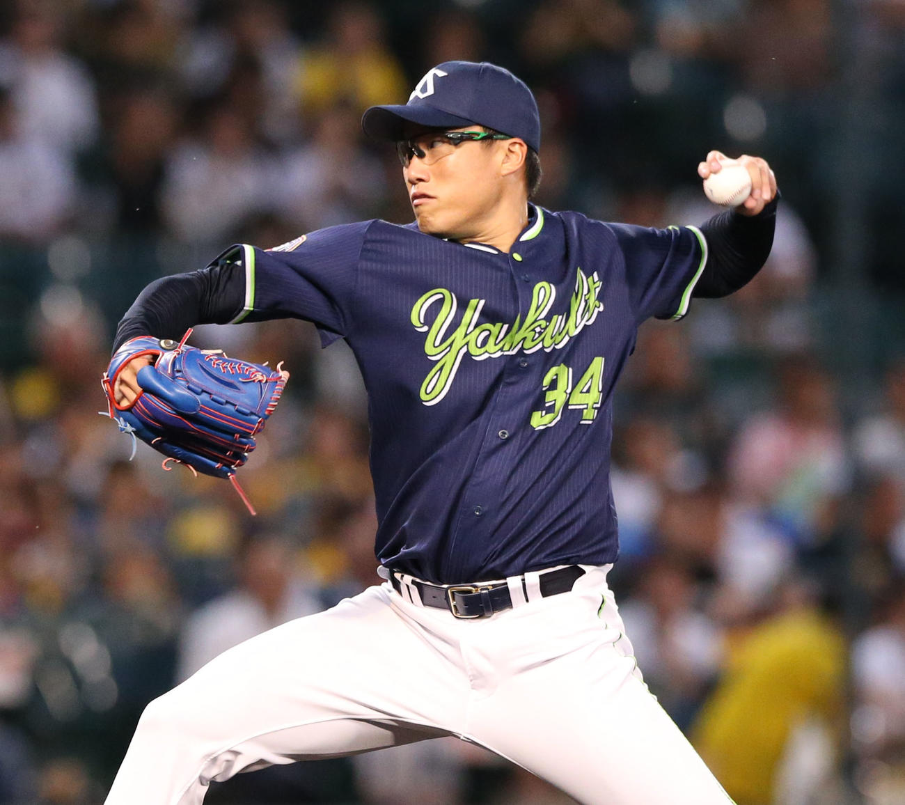 ヤクルト山田大樹（2019年9月11日撮影）