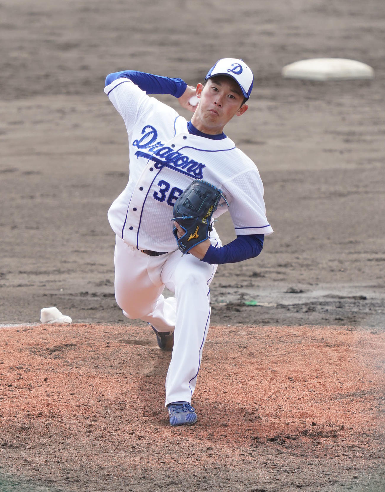 中日岡野祐一郎（2020年2月11日撮影）