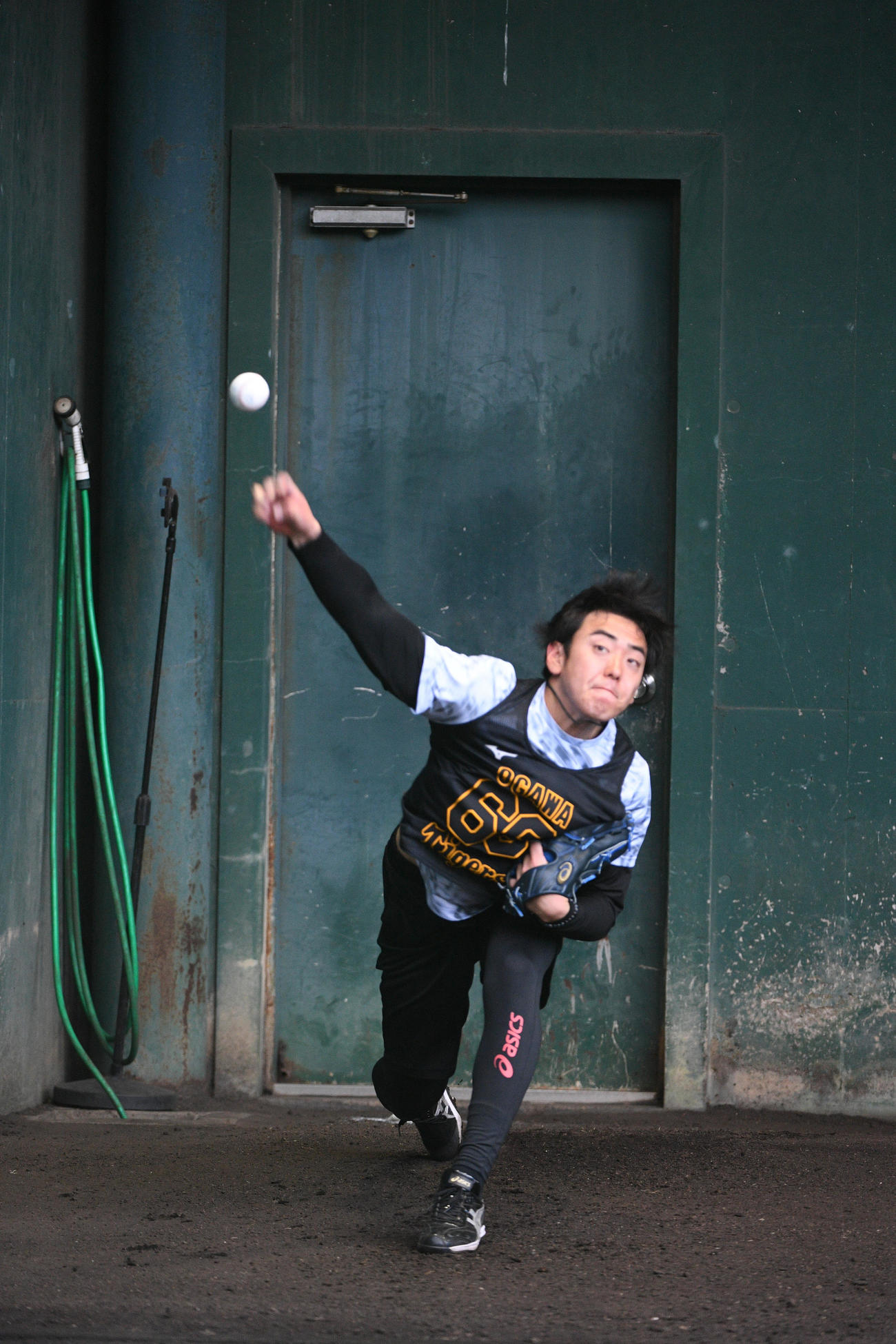 阪神ドラフト6位の小川一平（2020年1月29日撮影）