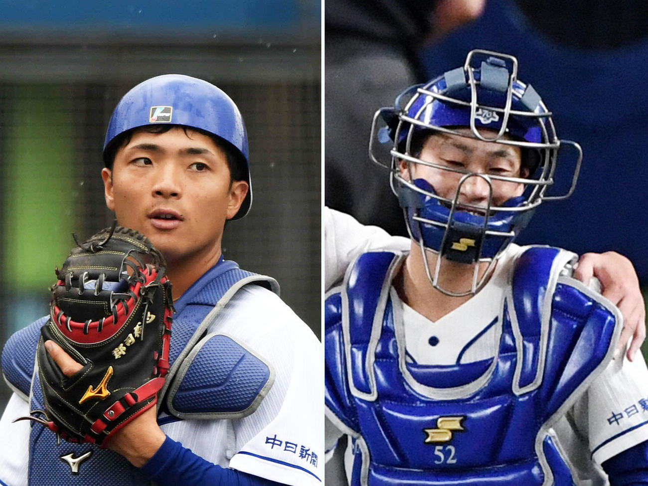 中日郡司（左）と加藤