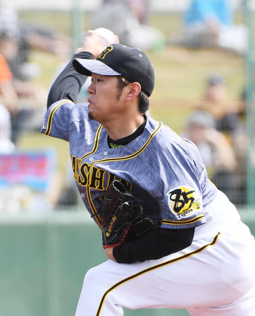 中日対阪神　1回裏、登板する阪神先発の西勇輝（撮影・森本幸一）