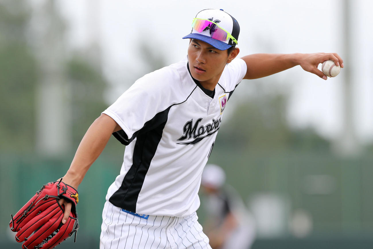 ロッテ藤原恭大（2020年2月11日撮影）