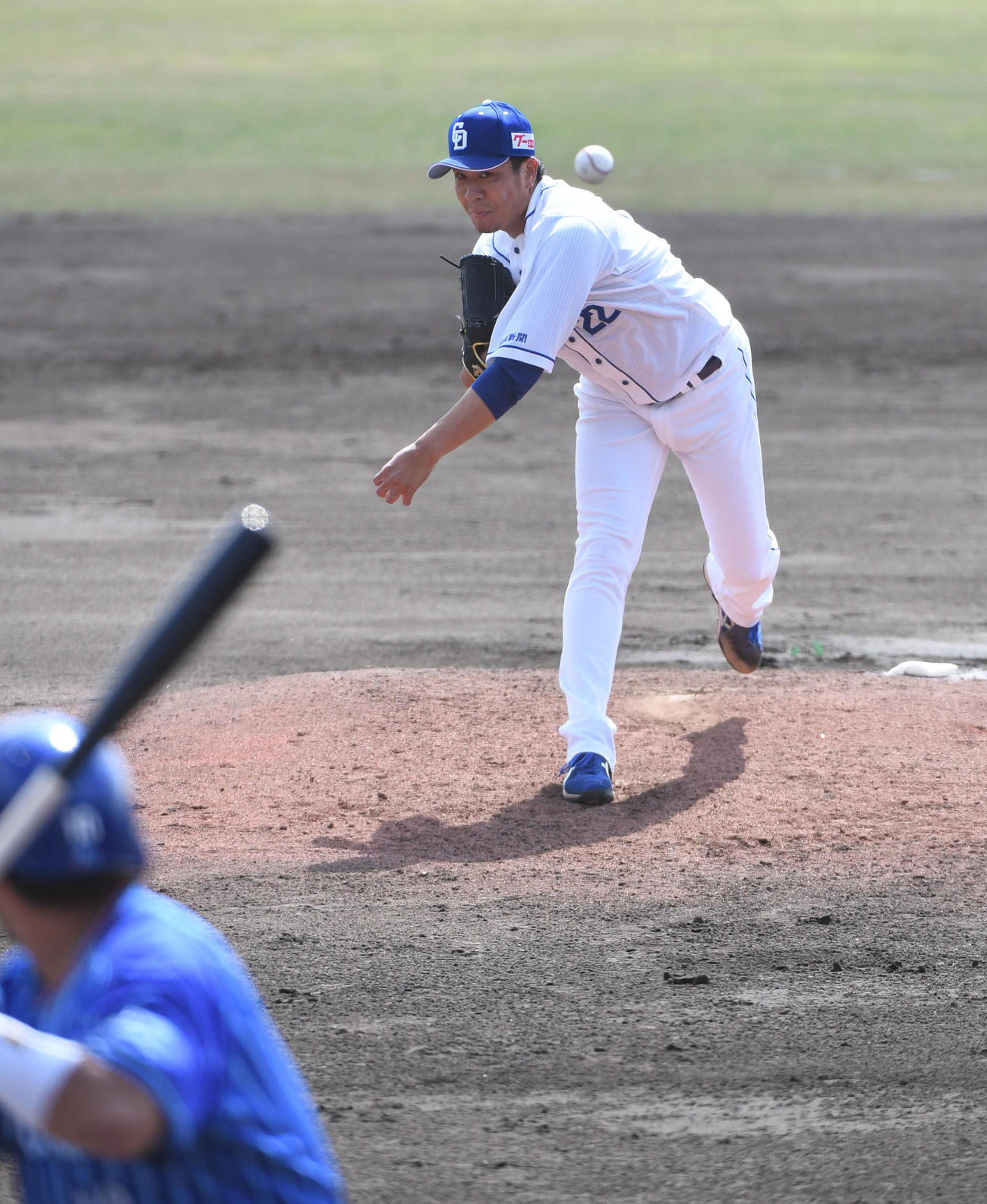 中日対DeNA　3回3失点だった中日先発の大野雄（撮影・森本幸一）