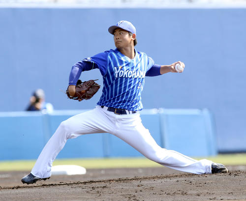 日本ハム対DeNA　DeNA先発の今永（撮影・佐藤翔太）