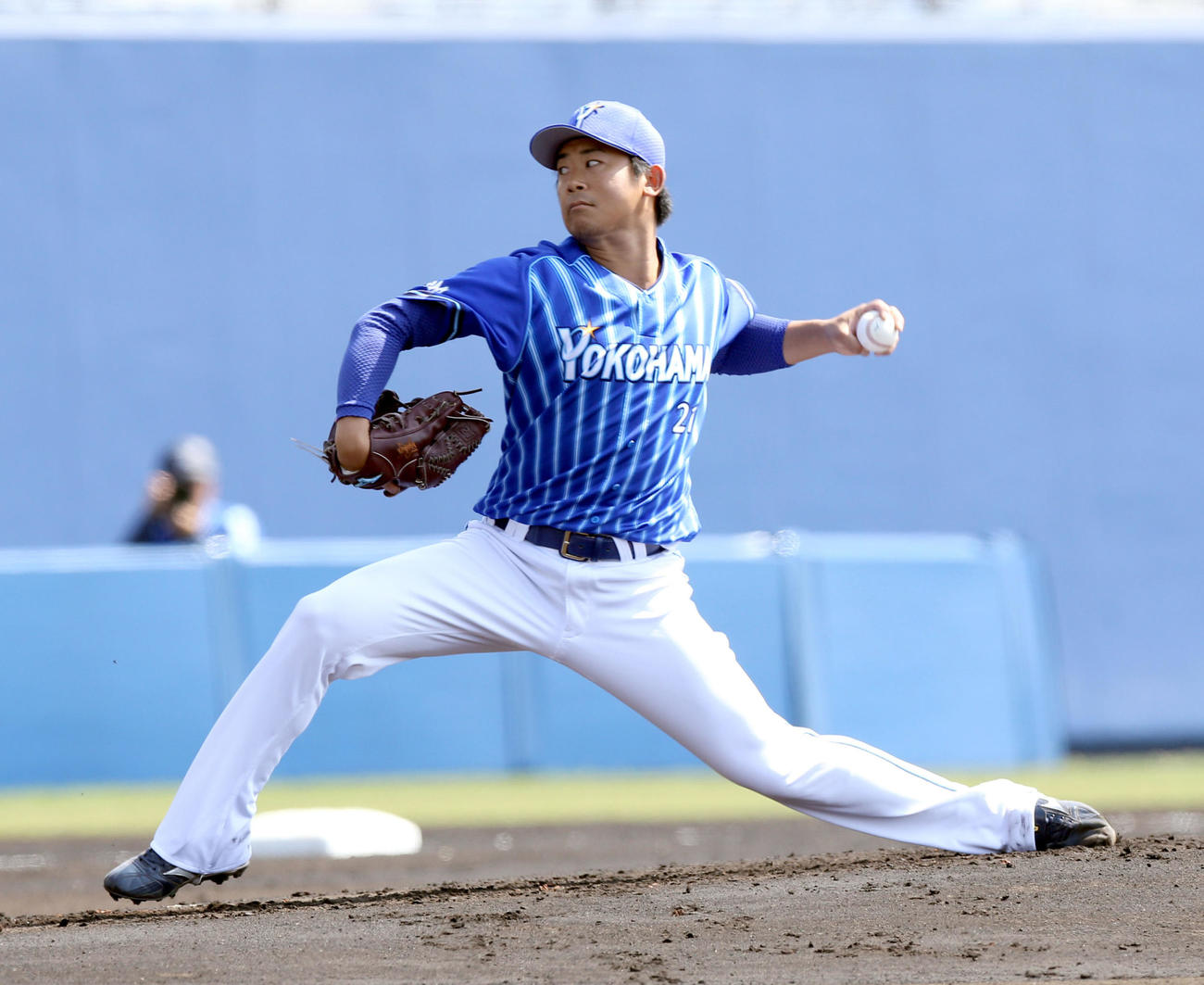 日本ハム対DeNA　DeNA先発の今永（撮影・佐藤翔太）