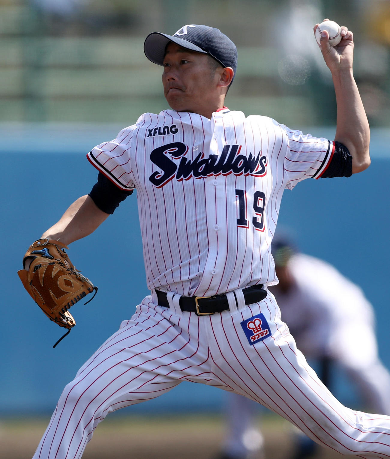 ヤクルト先発の石川（撮影・狩俣裕三）