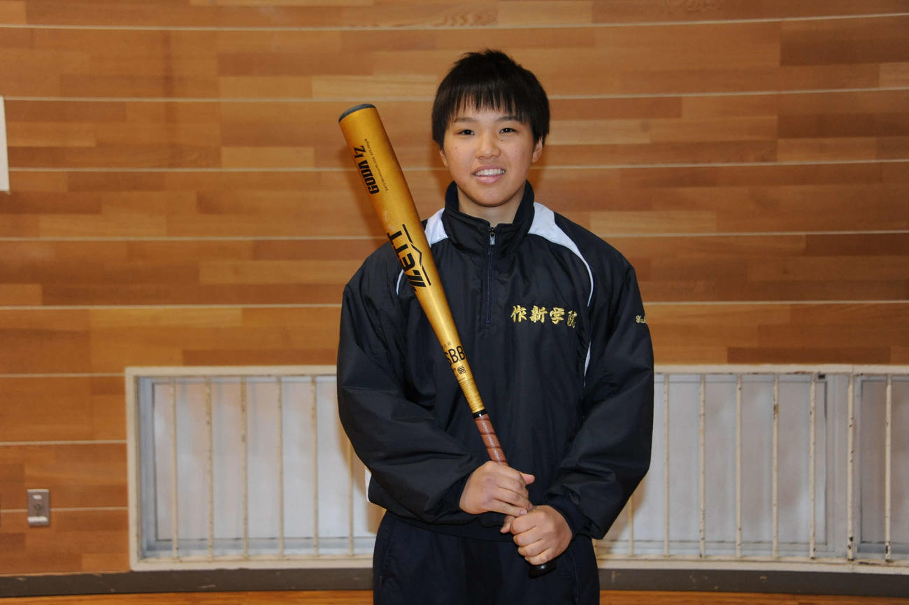 女子プロ野球「愛知ディオーネ」へ入団する関（栃木・作新学院3年・三条市出身）（撮影・小林忠）