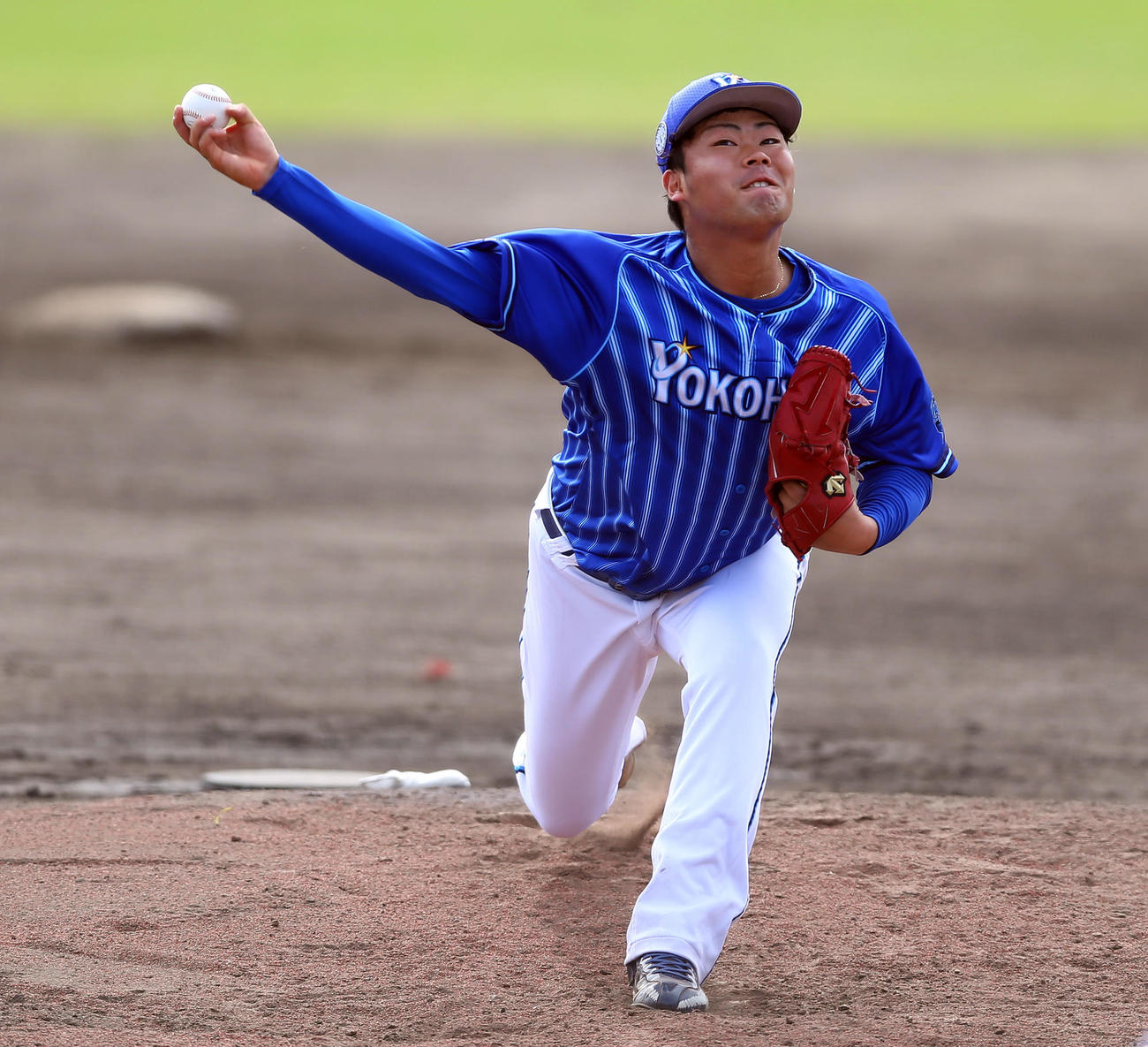 中日対DeNA　7回から登板し力投するDeNA伊勢（撮影・大野祥一）
