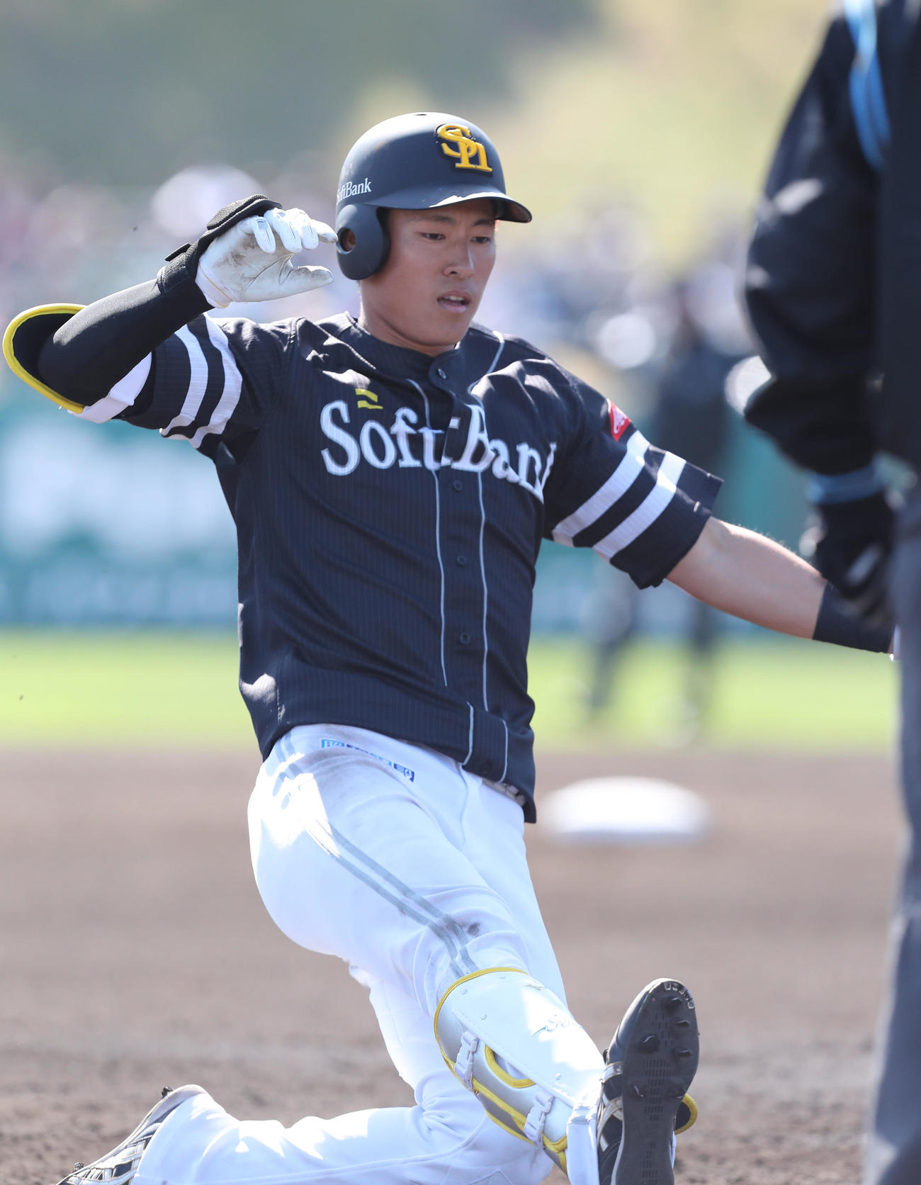 ソフトバンク上林誠知（2020年2月22日撮影）