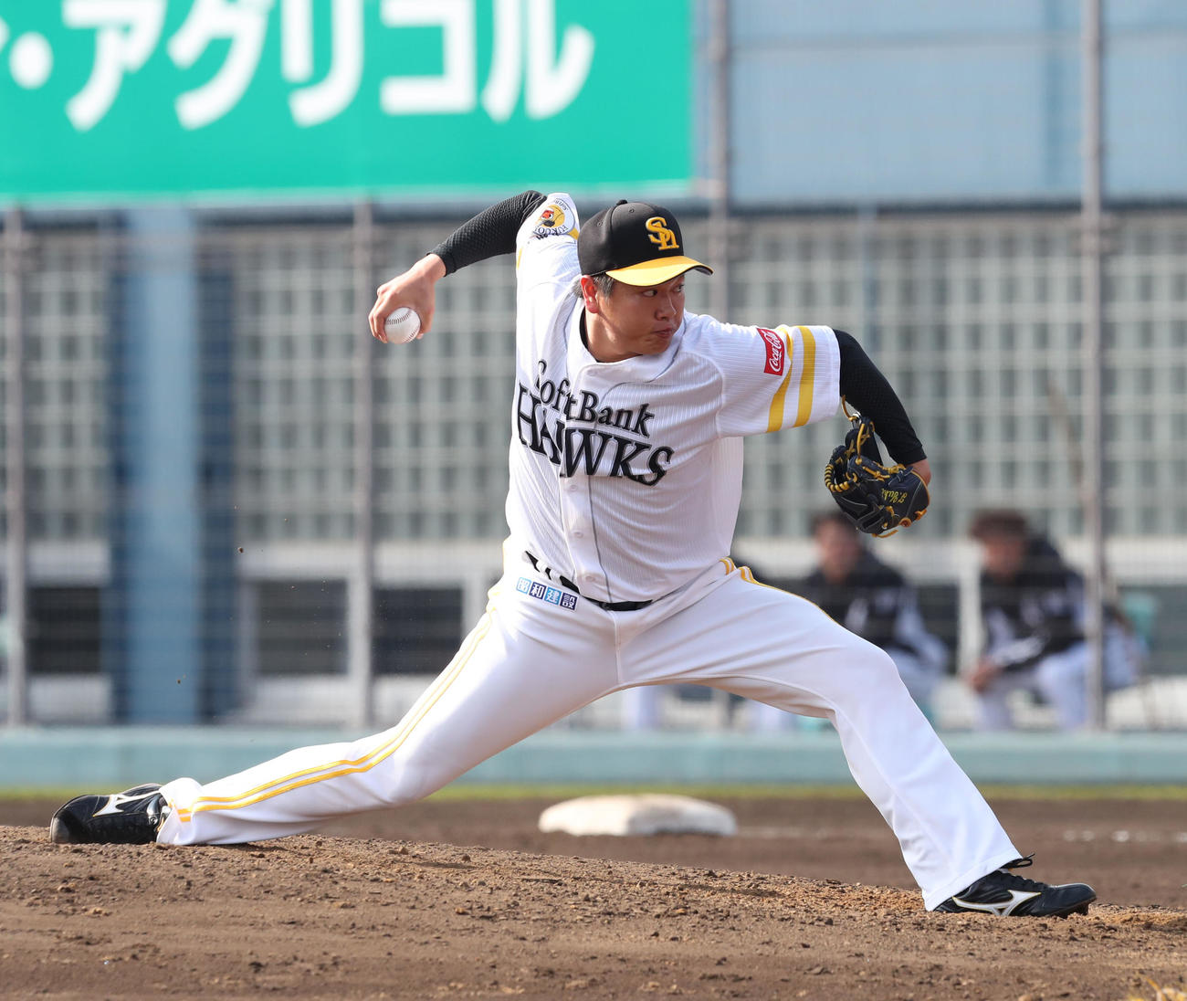 ロッテ打線を相手に好投した津森（撮影・梅根麻紀）