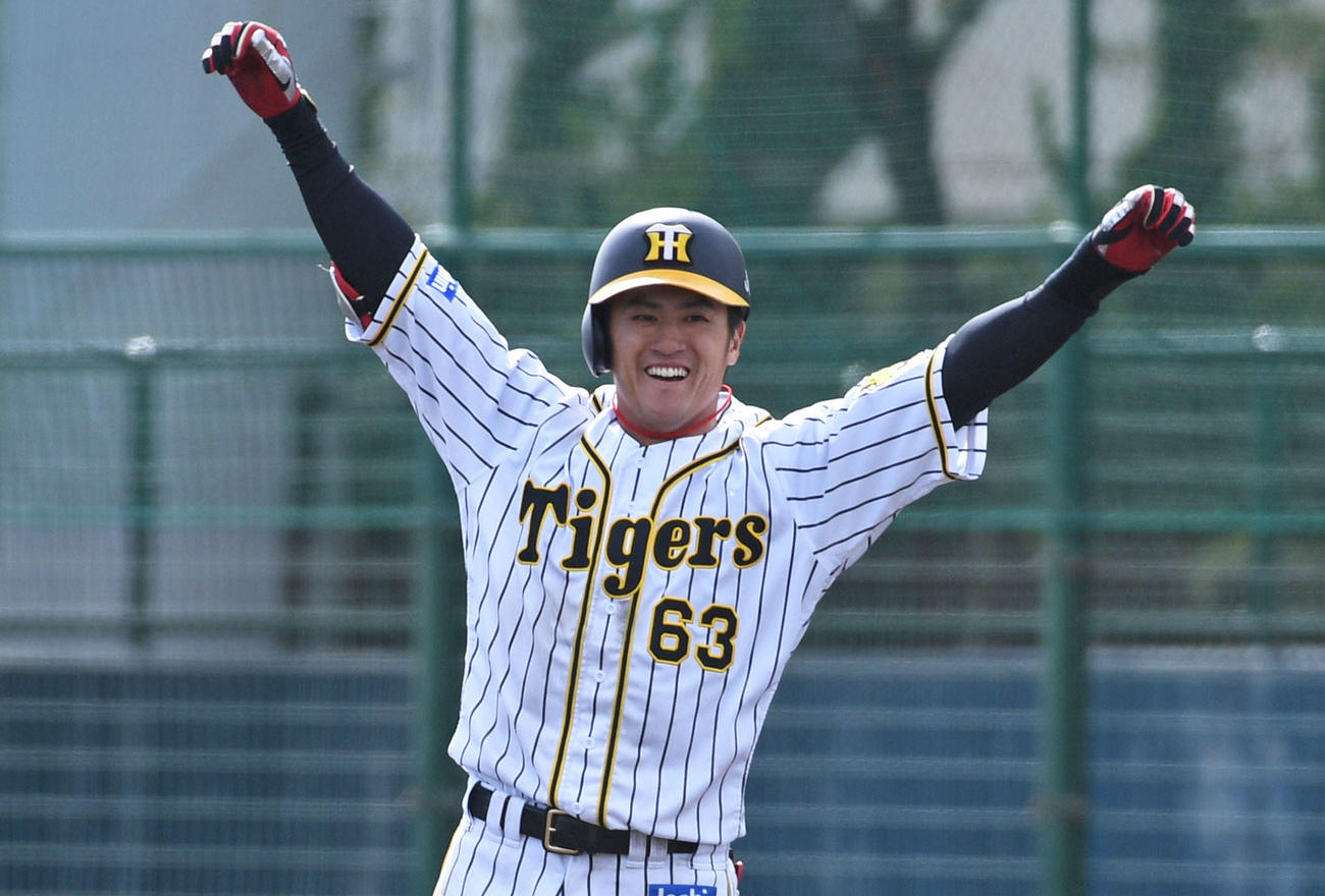 阪神板山祐太郎（2019年4月11日撮影）
