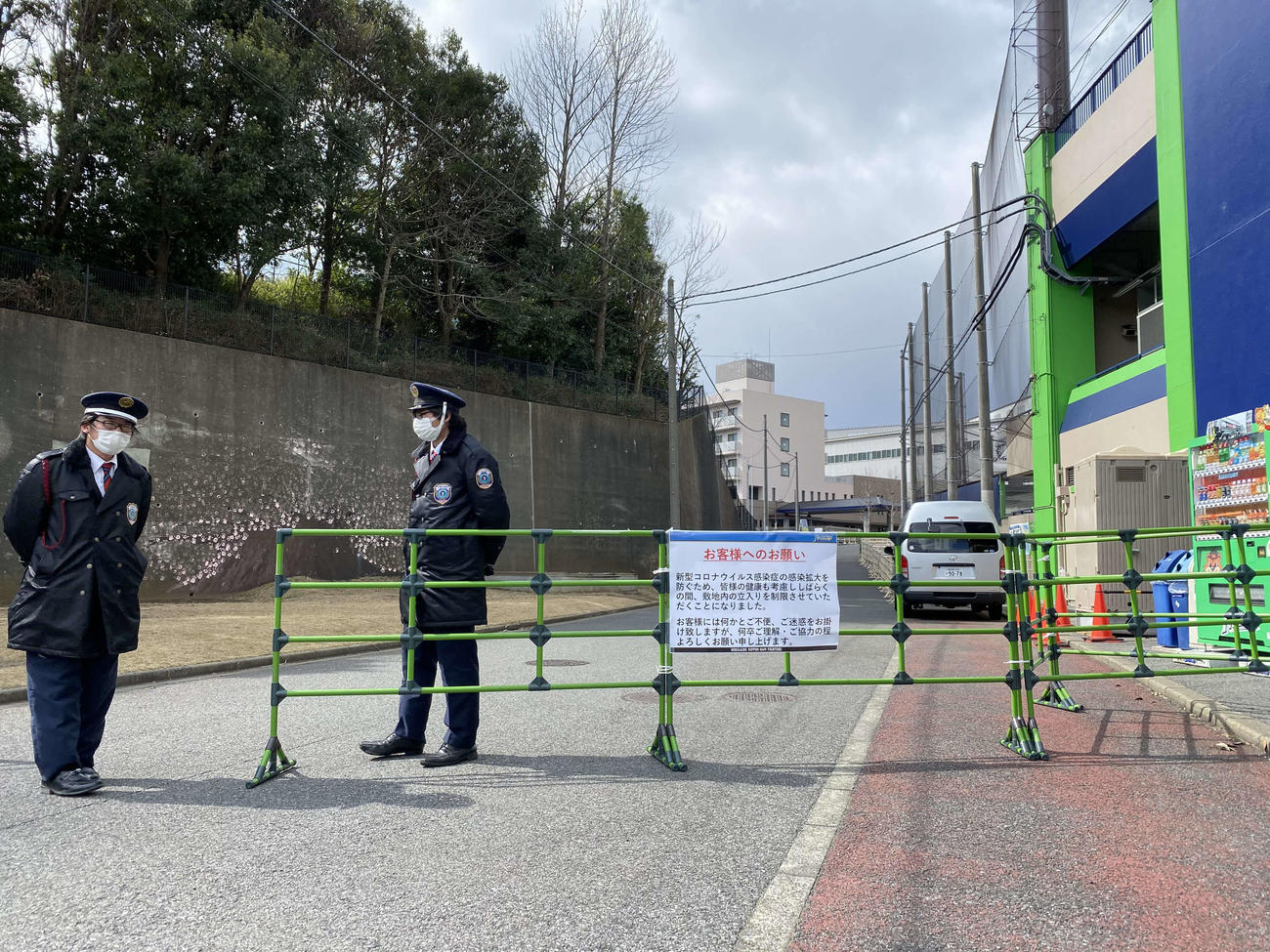 入場制限が敷かれた日本ハムの2軍本拠地の千葉・鎌ケ谷スタジアム（撮影・田中彩友美）