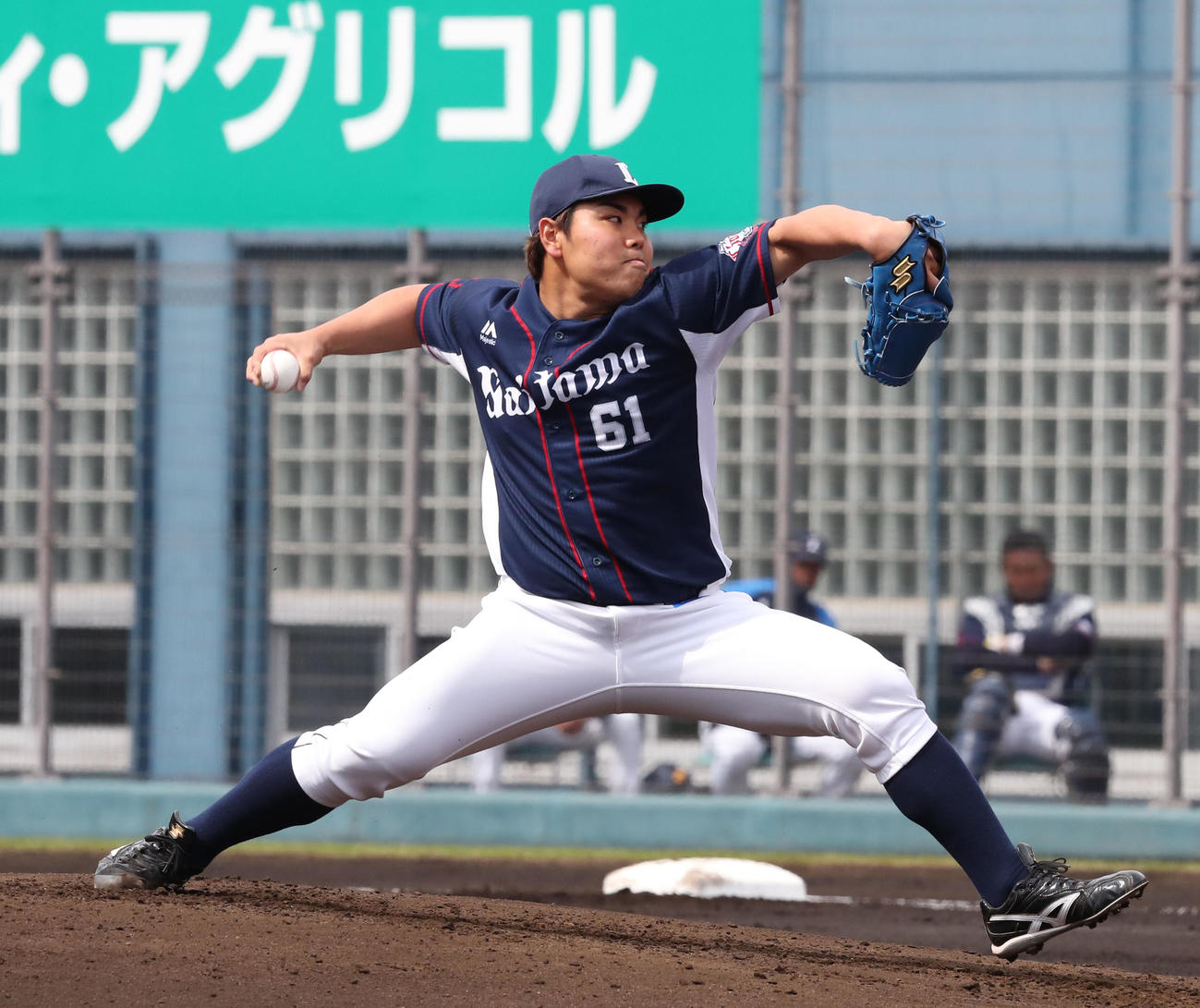 西武先発の平良（撮影・梅根麻紀）