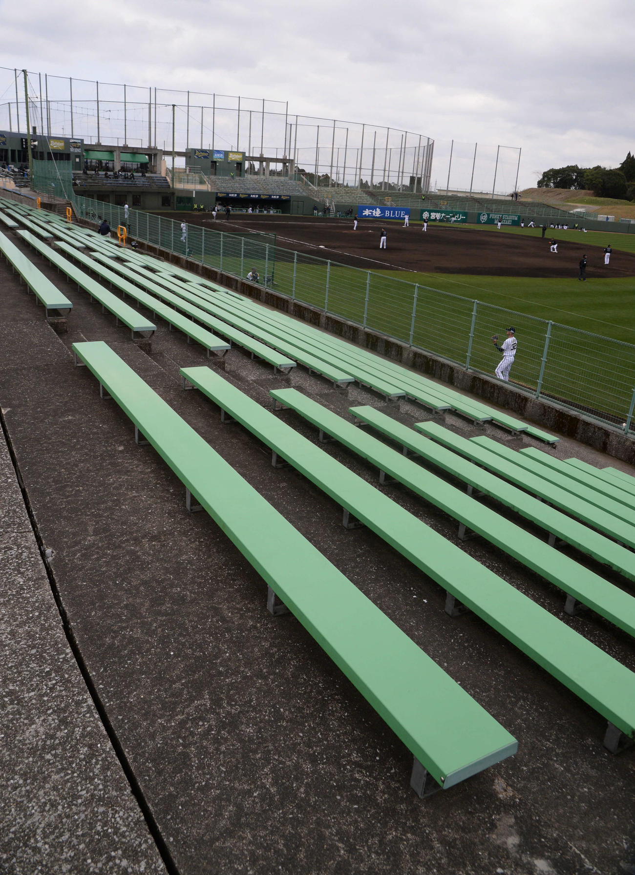 無観客のオリックス対ロッテ戦（撮影・渦原淳）