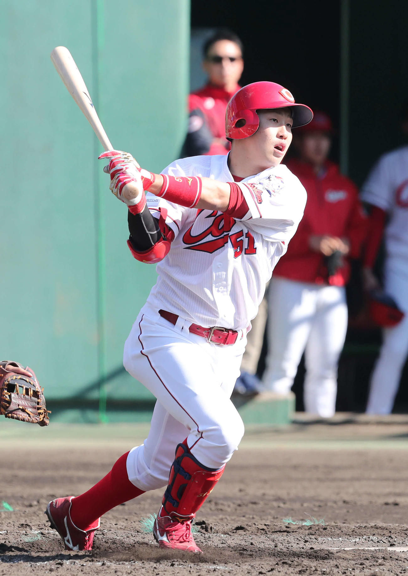 広島小園海斗（2020年2月5日撮影）