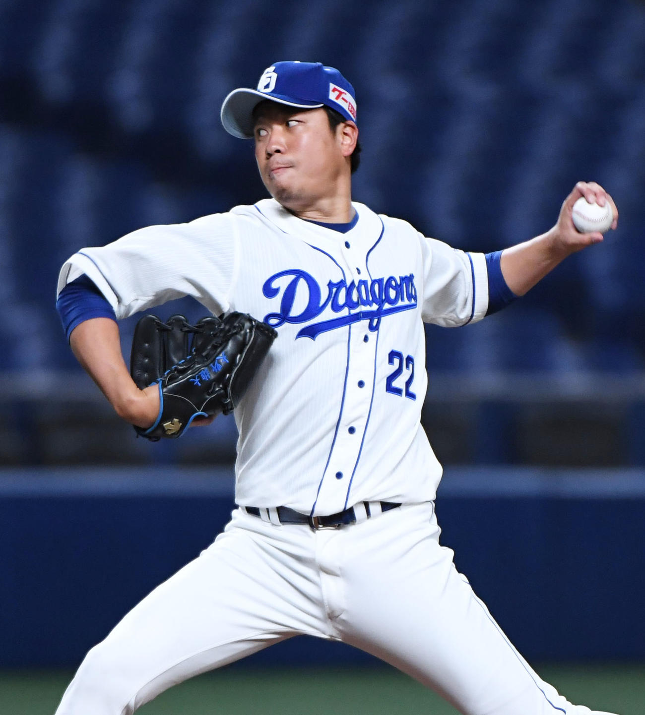 中日対広島　1回表、登板する中日先発の大野雄大（撮影・森本幸一）