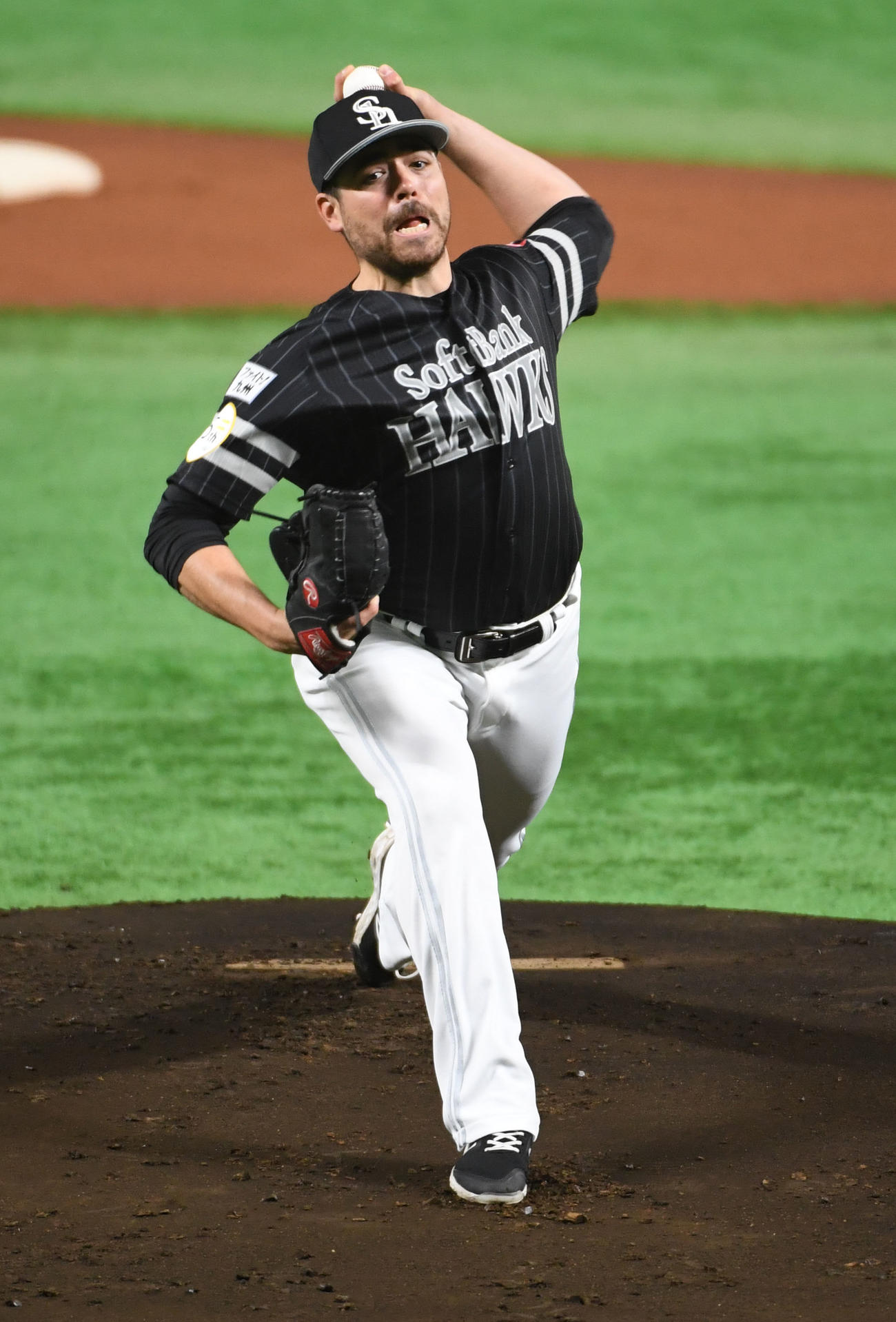 ムーアは1回を無失点に抑える（撮影・今浪浩三）