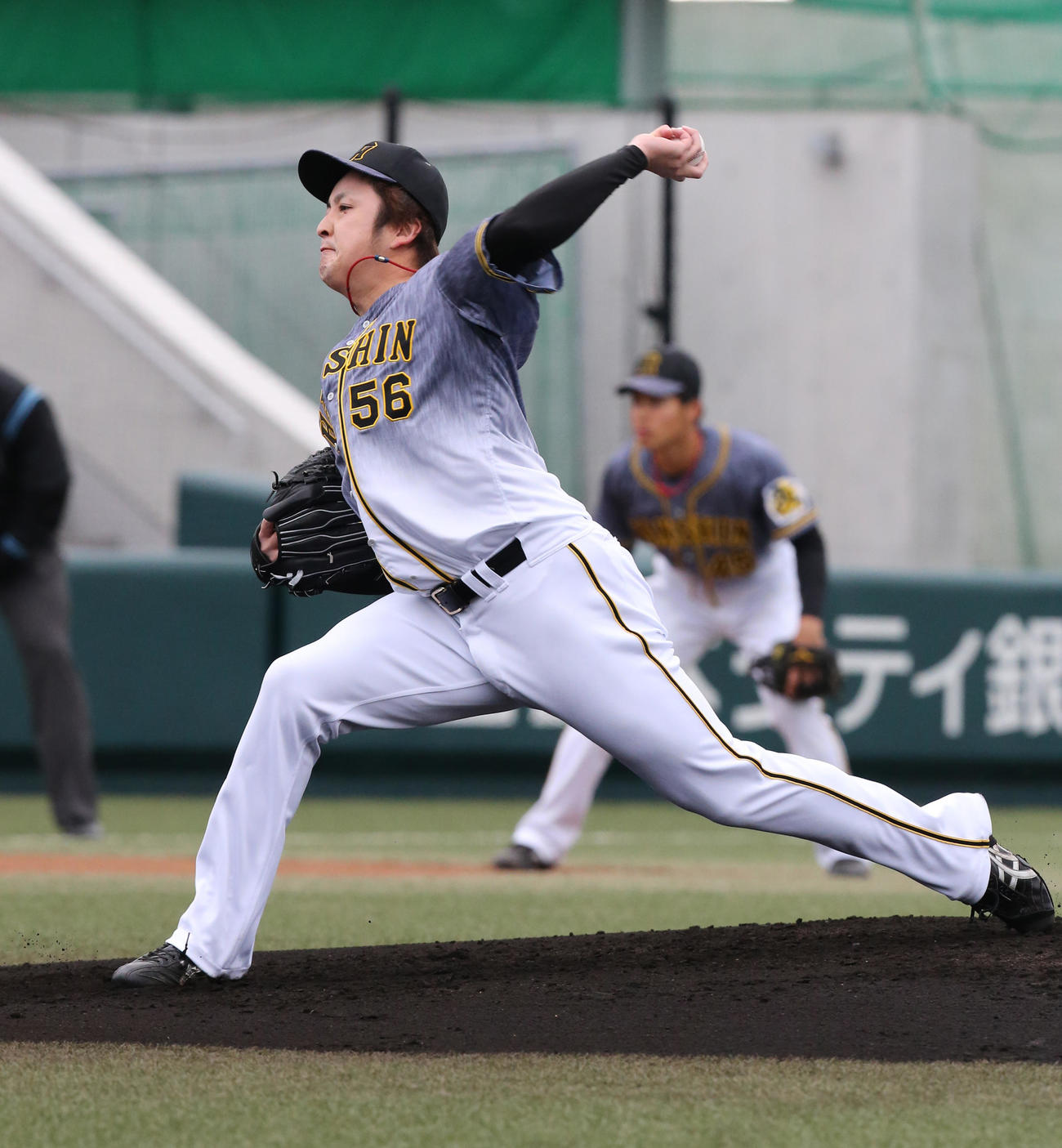 教育リーグ　ソフトバンク対阪神　3回1安打無失点と好投した飯田（撮影・菊川光一）