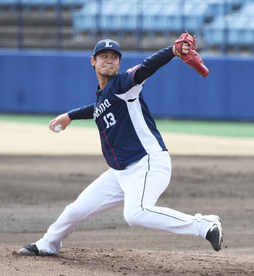 中日対西武　1回裏、登板する西武先発の高橋光成（撮影・森本幸一）