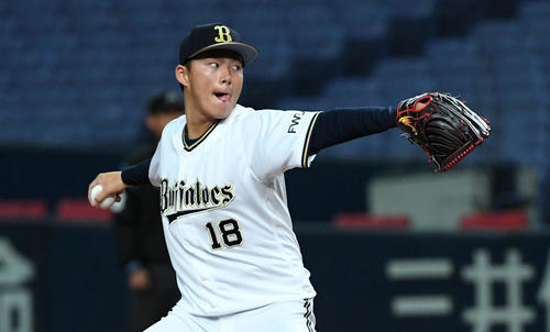 オリックス先発の山本由伸（撮影・前岡正明）