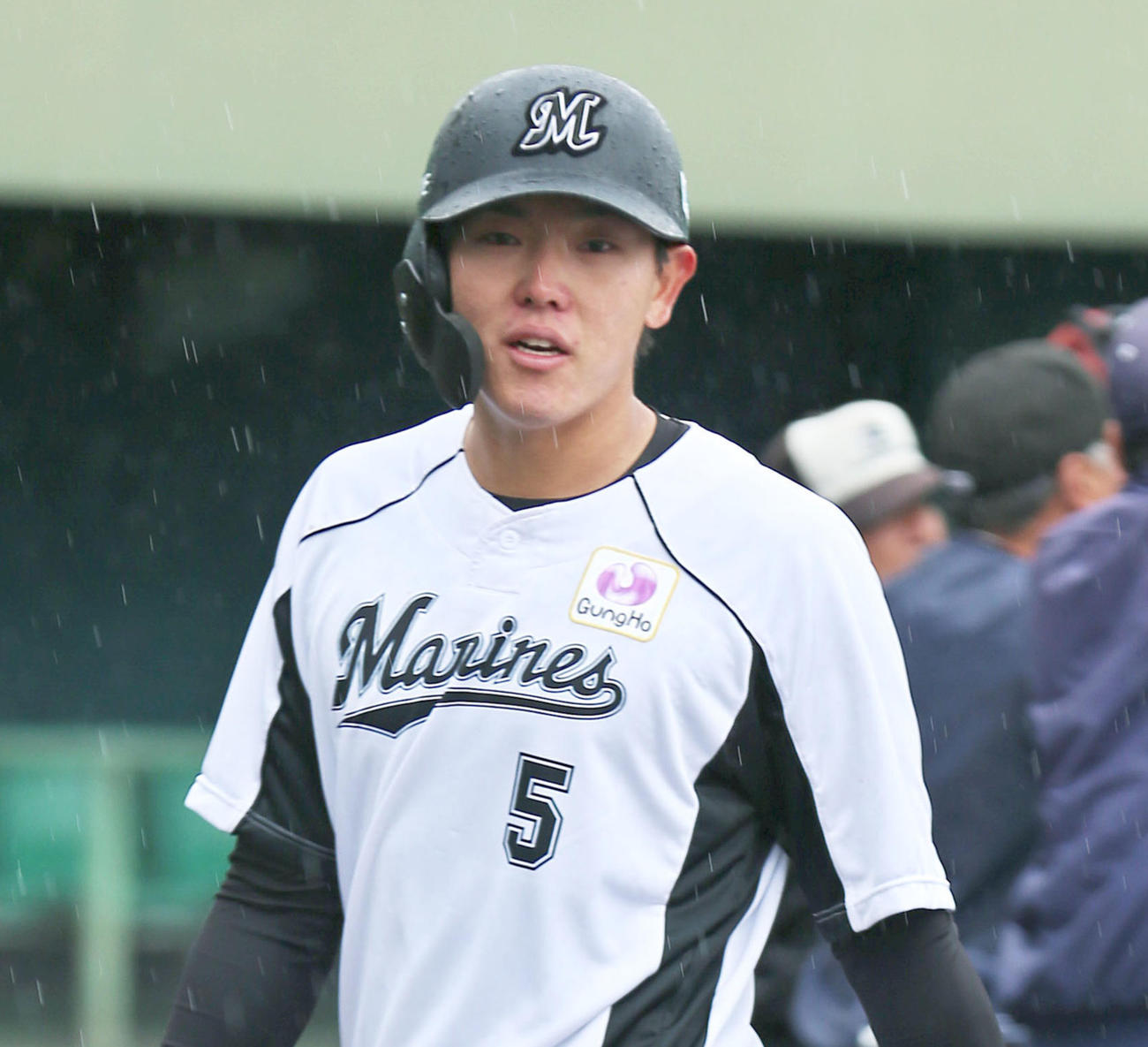 ロッテ安田尚憲（撮影・上山淳一）