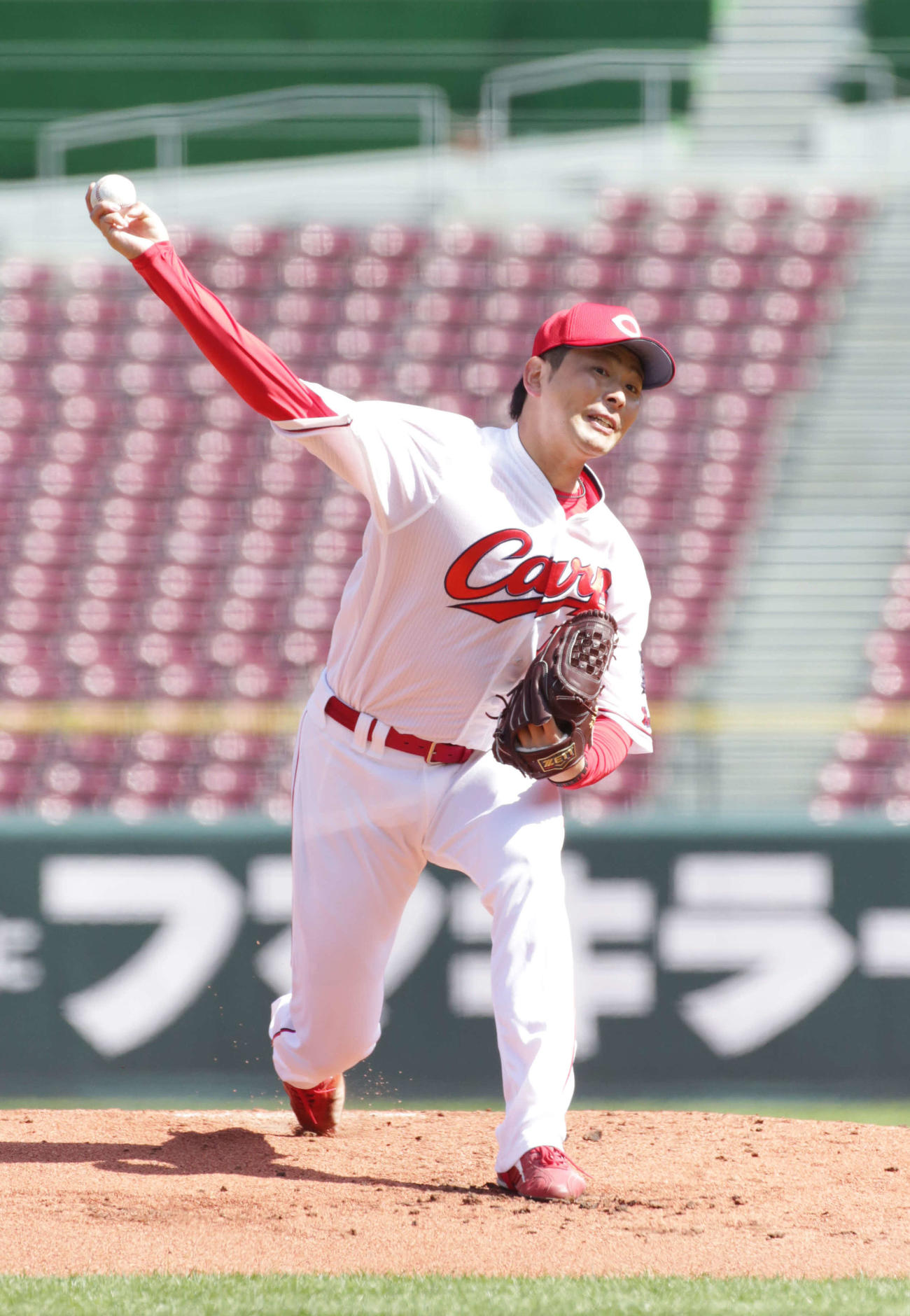広島先発の大瀬良大地（撮影・加藤孝規）