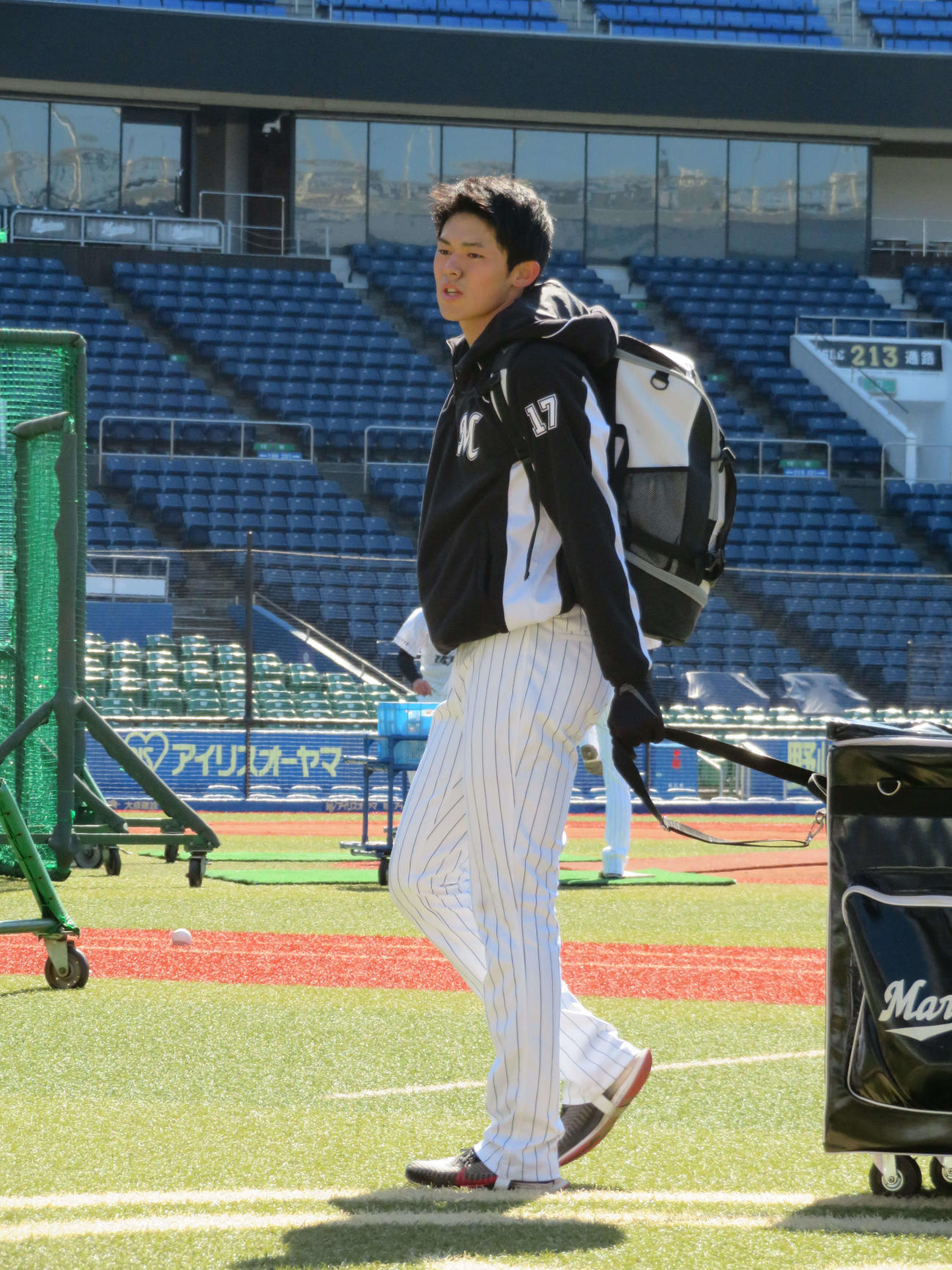 1軍に再合流したロッテ佐々木朗