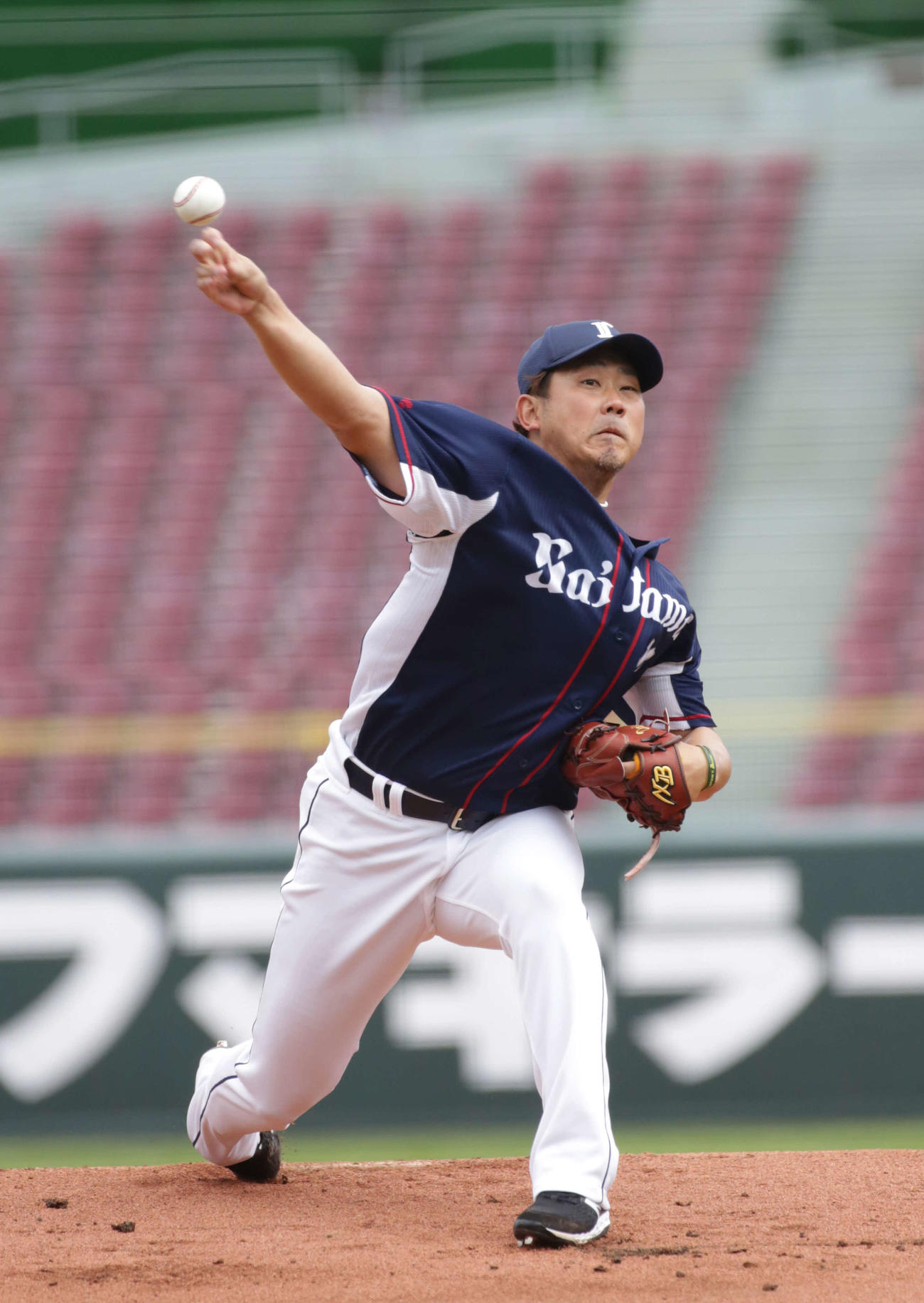 広島対西武　西武先発の松坂（撮影・加藤孝規）