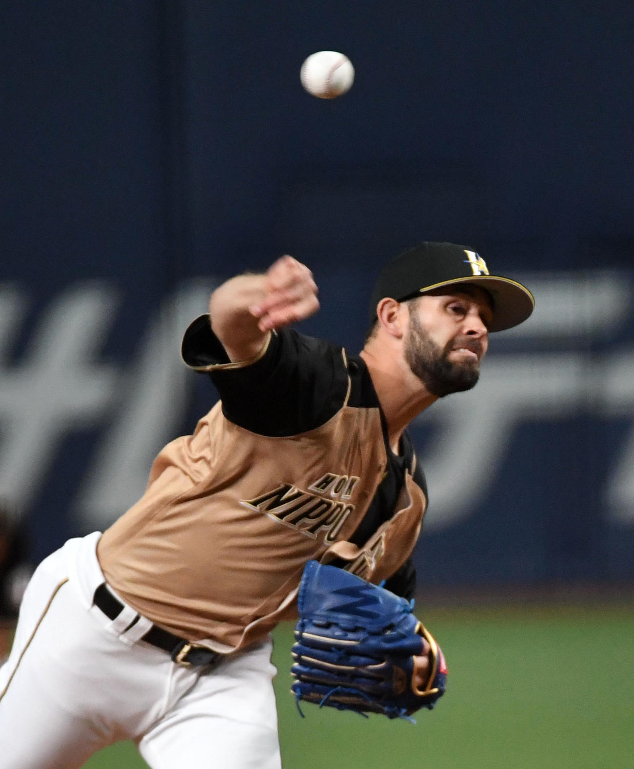 オリックス対日本ハム　日本ハム先発のマルティネス（撮影・前岡正明）