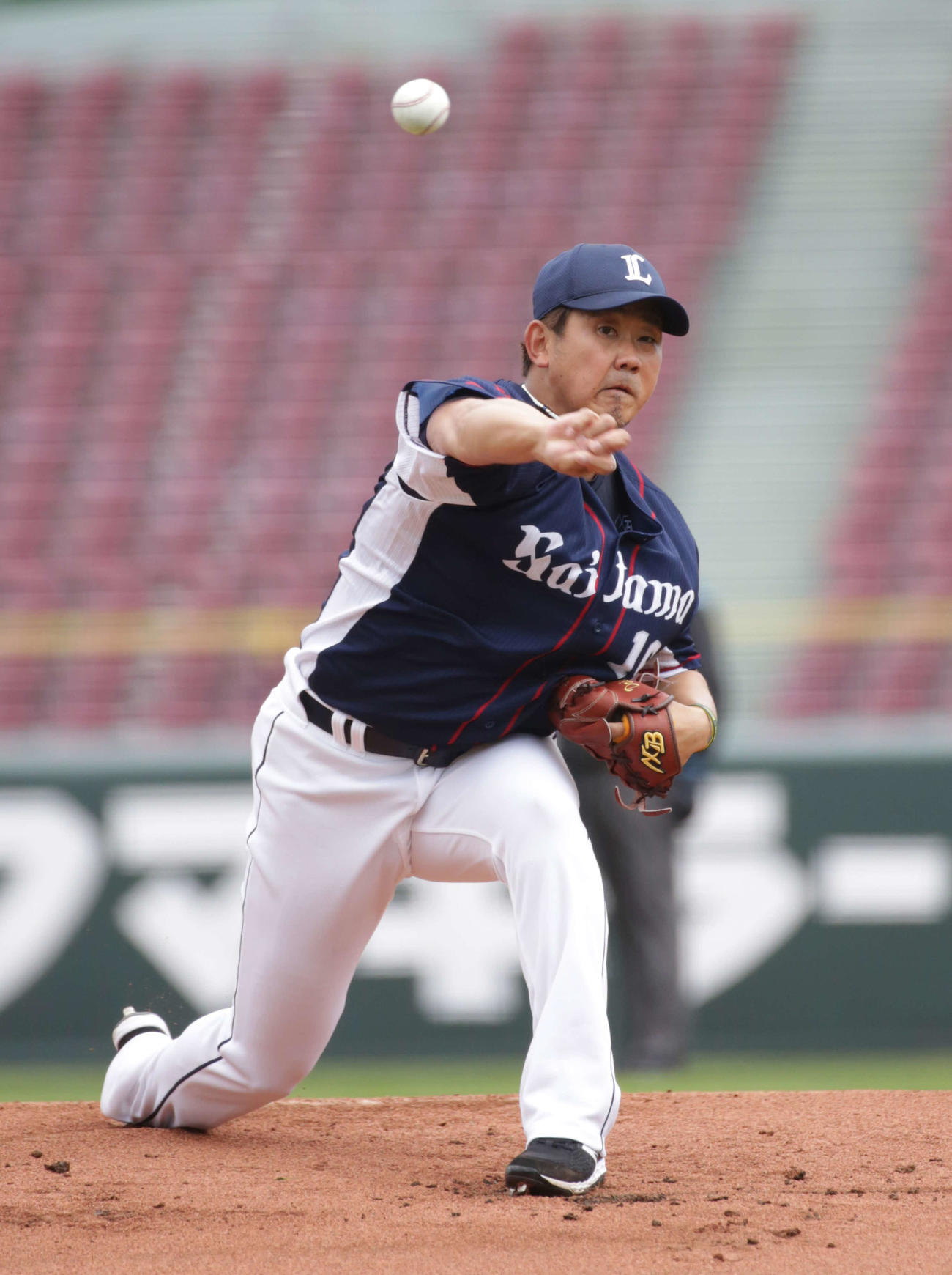 西武先発の松坂（撮影・加藤孝規）