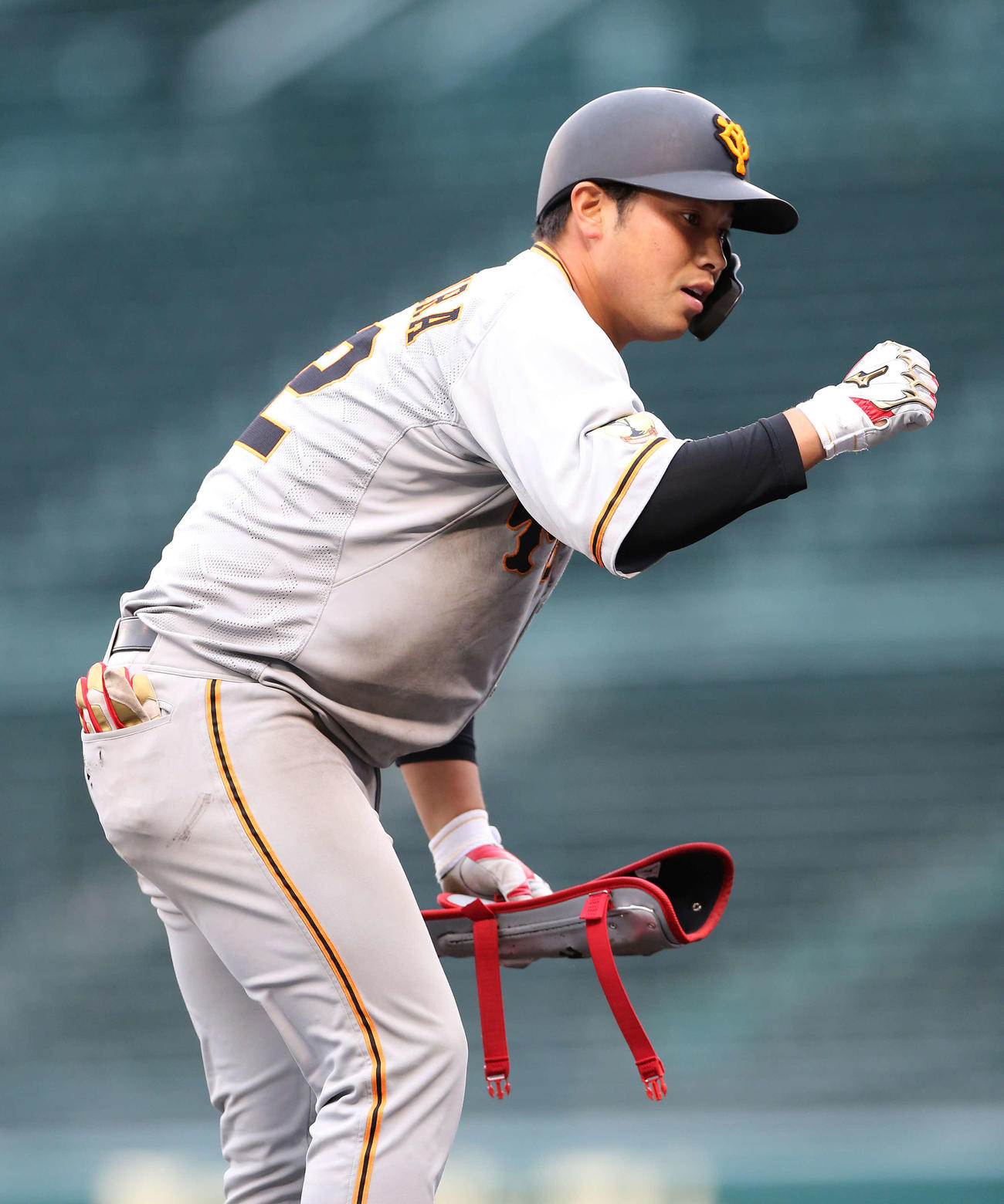 長打でアピールした巨人北村拓己（撮影・河野匠）