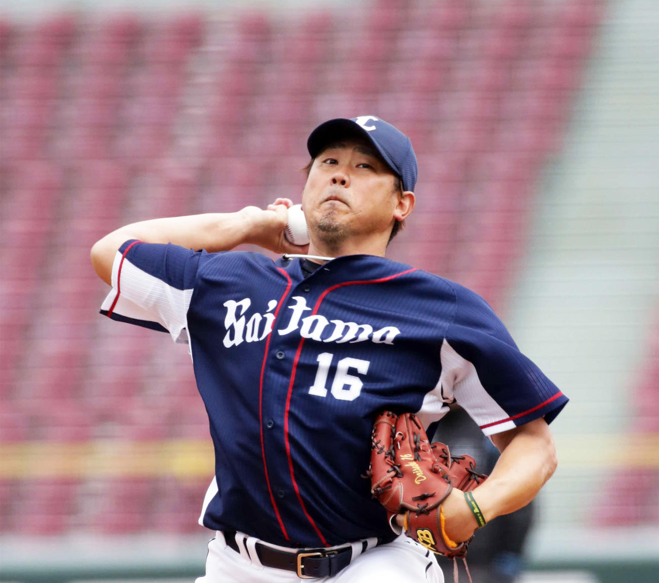 西武先発の松坂（撮影・加藤孝規）