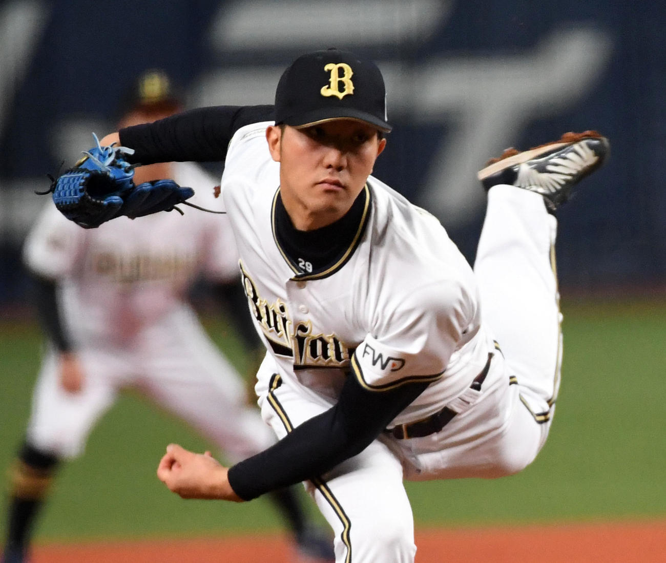 オリックス先発の田嶋大樹（撮影・前岡正明）