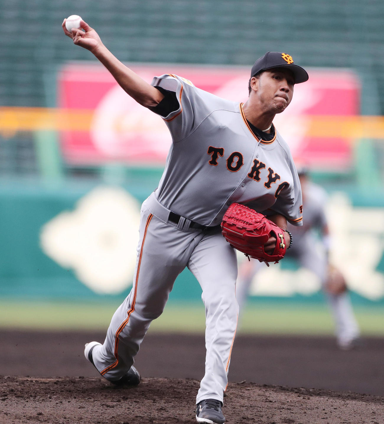 巨人先発ナティーノ・ディプラン（撮影・清水貴仁）