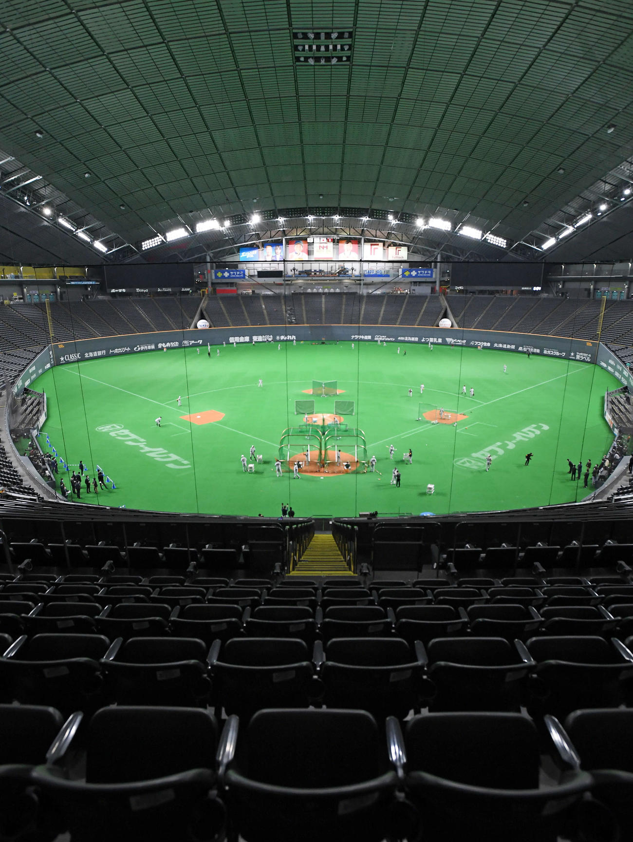 空席の札幌ドーム（2020年3月3日撮影）