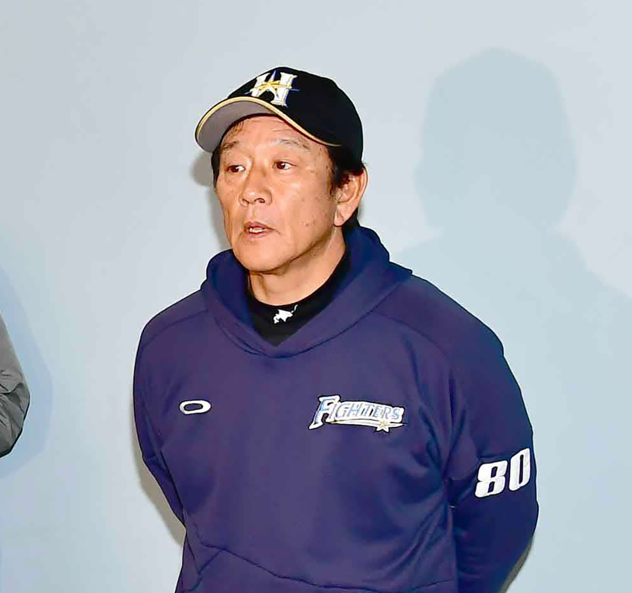 開幕延期について会見する日本ハム栗山監督（撮影・小沢裕）