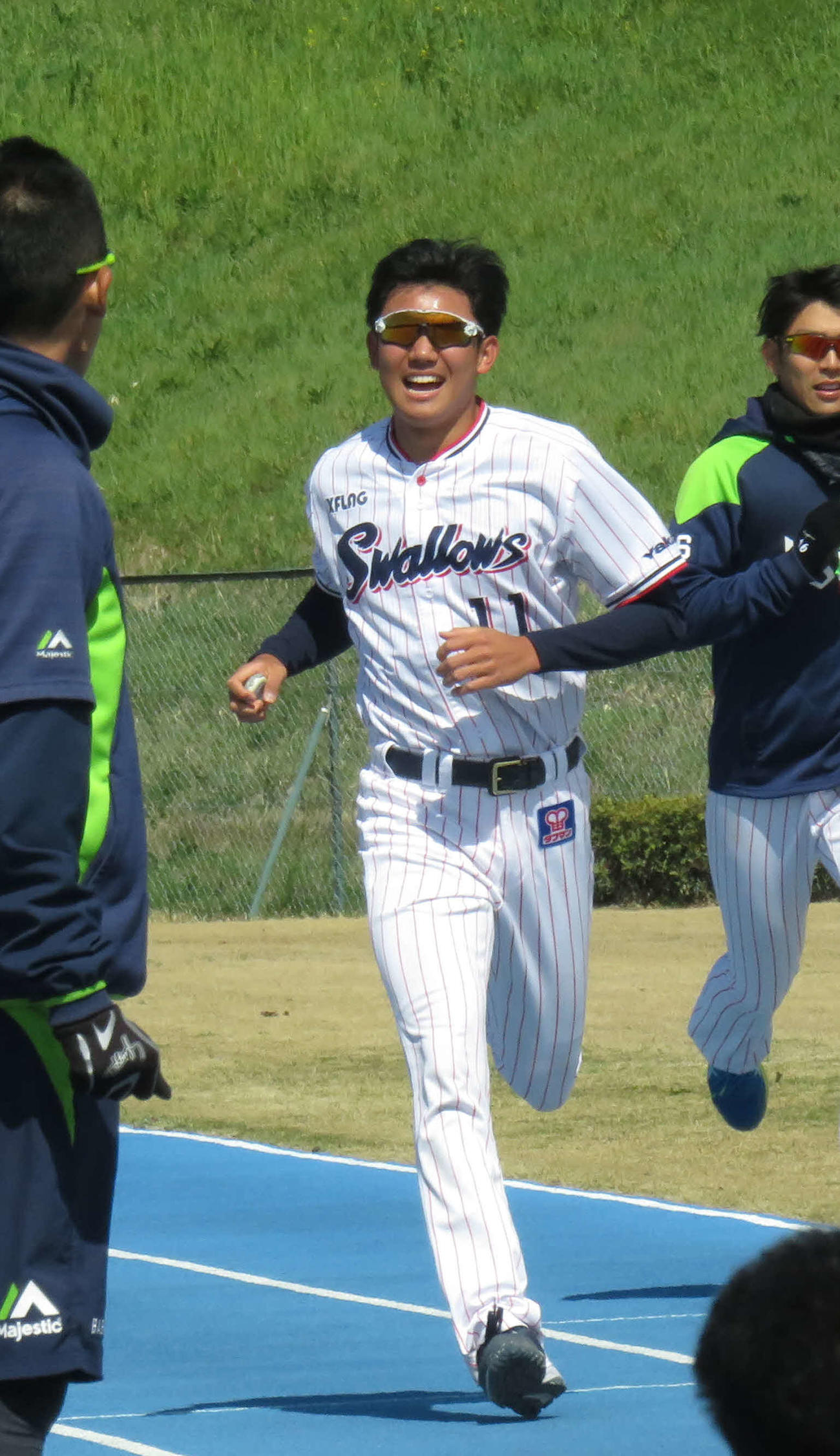 ランメニューをこなすヤクルトのドラフト1位、奥川