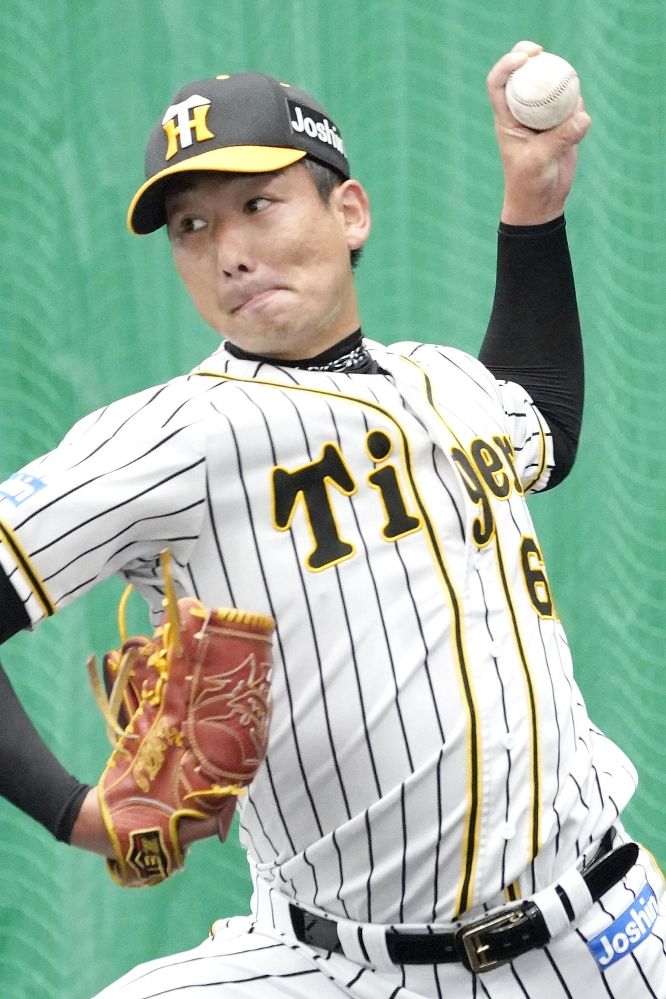 阪神岩崎優投手（2020年2月5日撮影）
