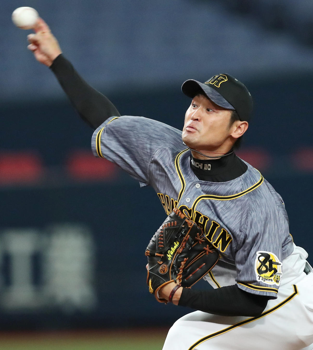 オリックス対阪神　阪神先発の中田（撮影・前田充）
