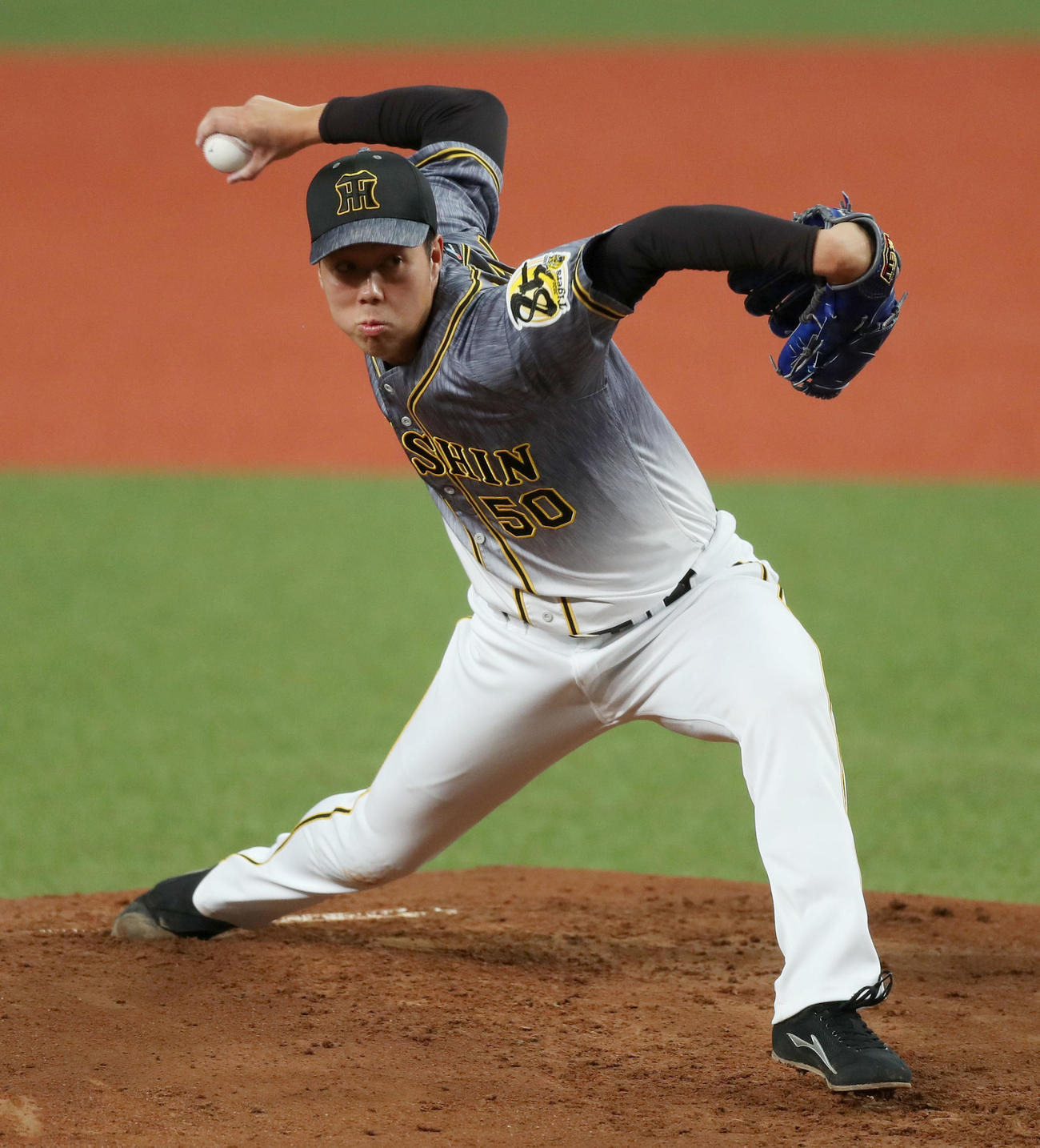 オリックス対阪神　6回途中で4失点の阪神先発青柳（撮影・前田充）