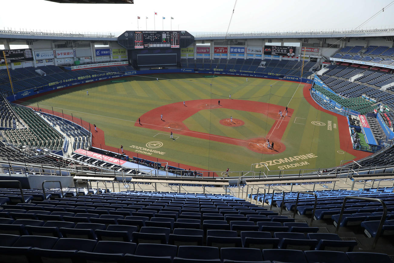 ZOZOマリンスタジアム（2020年2月29日撮影）