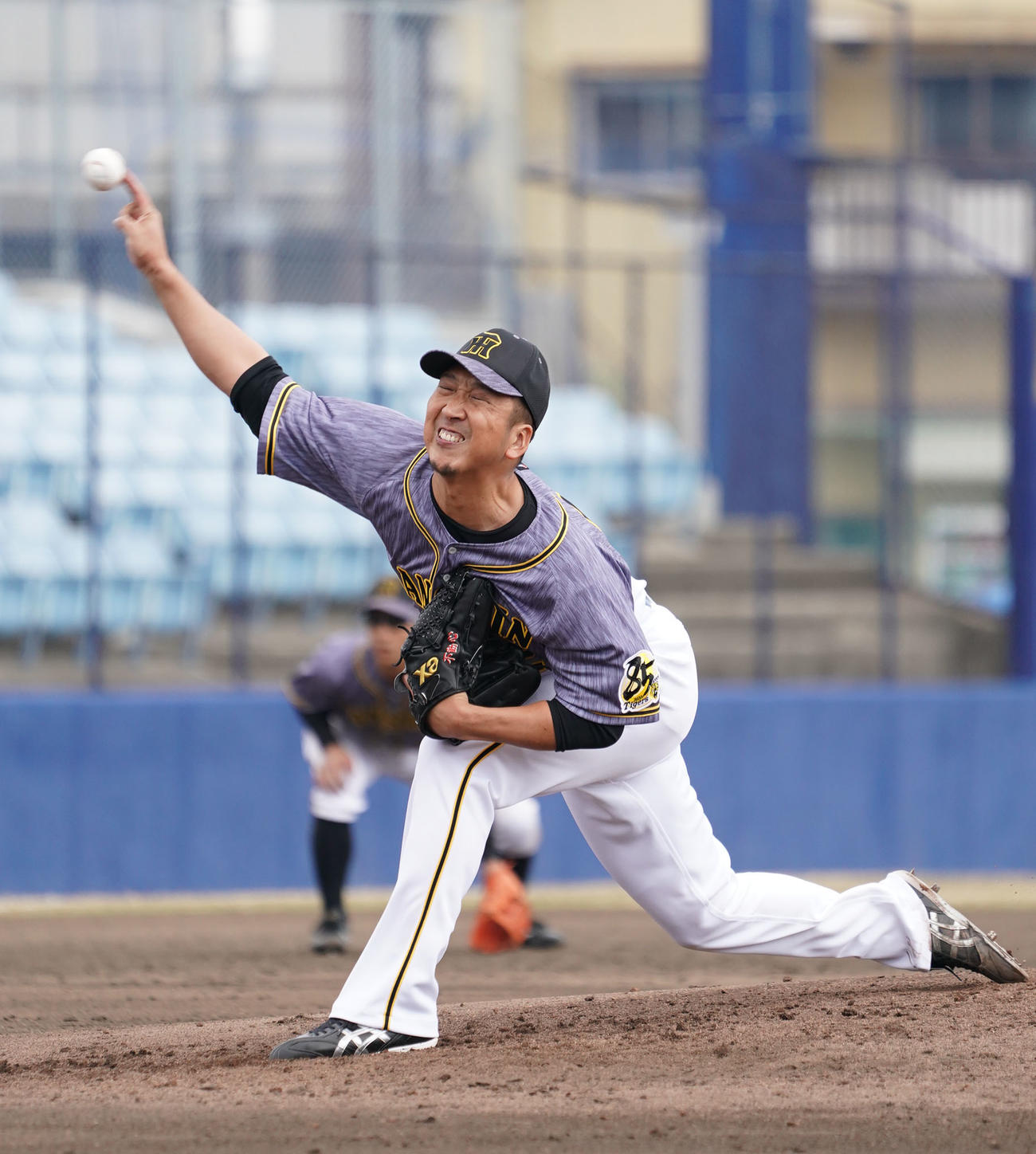 中日対阪神　藤川は5回裏に登板し、1安打無失点と好投する（撮影・森本幸一）