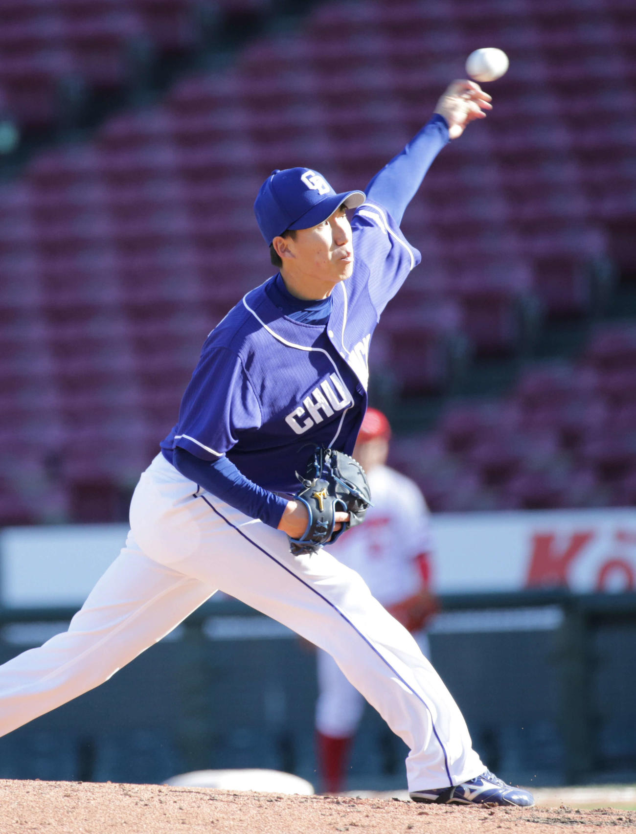 広島対中日　7回から登板し、1回無失点の中日橋本（撮影・加藤孝規）