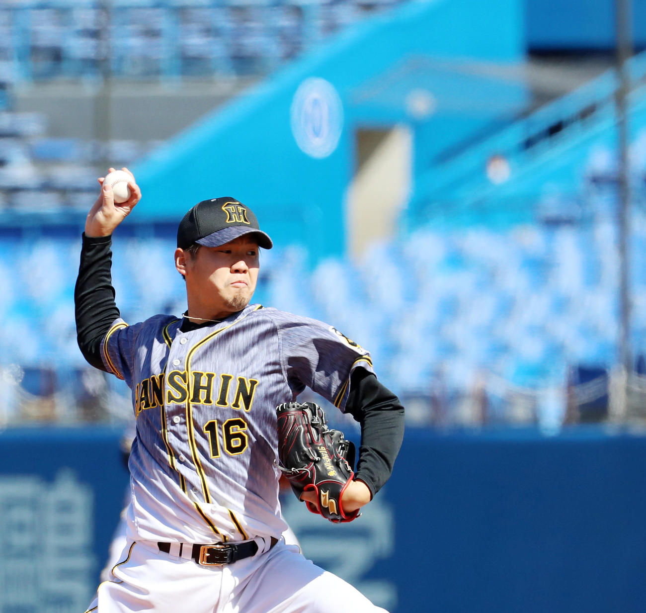 ヤクルト対阪神　ヤクルト戦に先発した西勇はいろいろ試して3回3失点（撮影・加藤哉）
