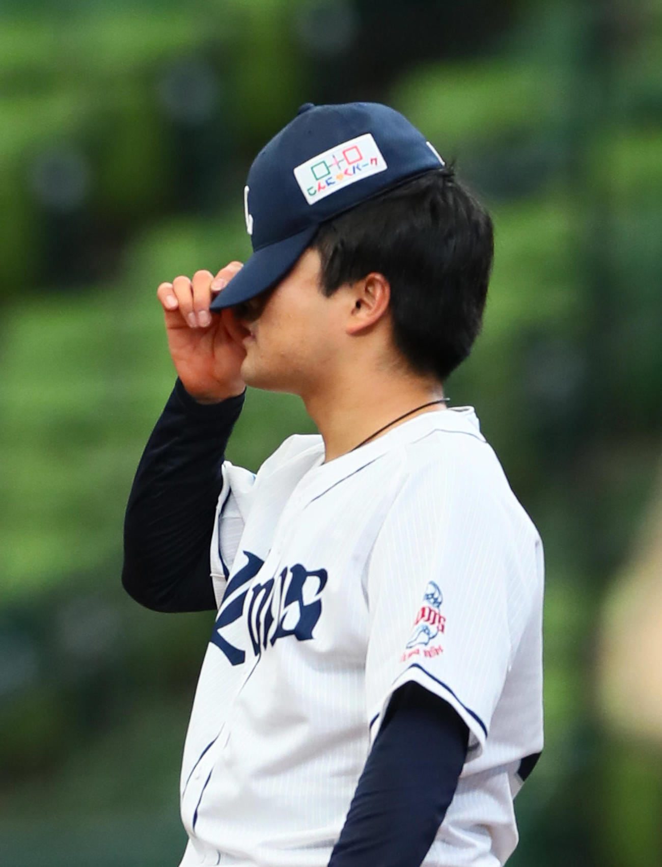 西武対日本ハム　4回表日本ハム1死一、二塁、ビヤヌエバに左越え3点本塁打を浴びた松本（撮影・足立雅史）