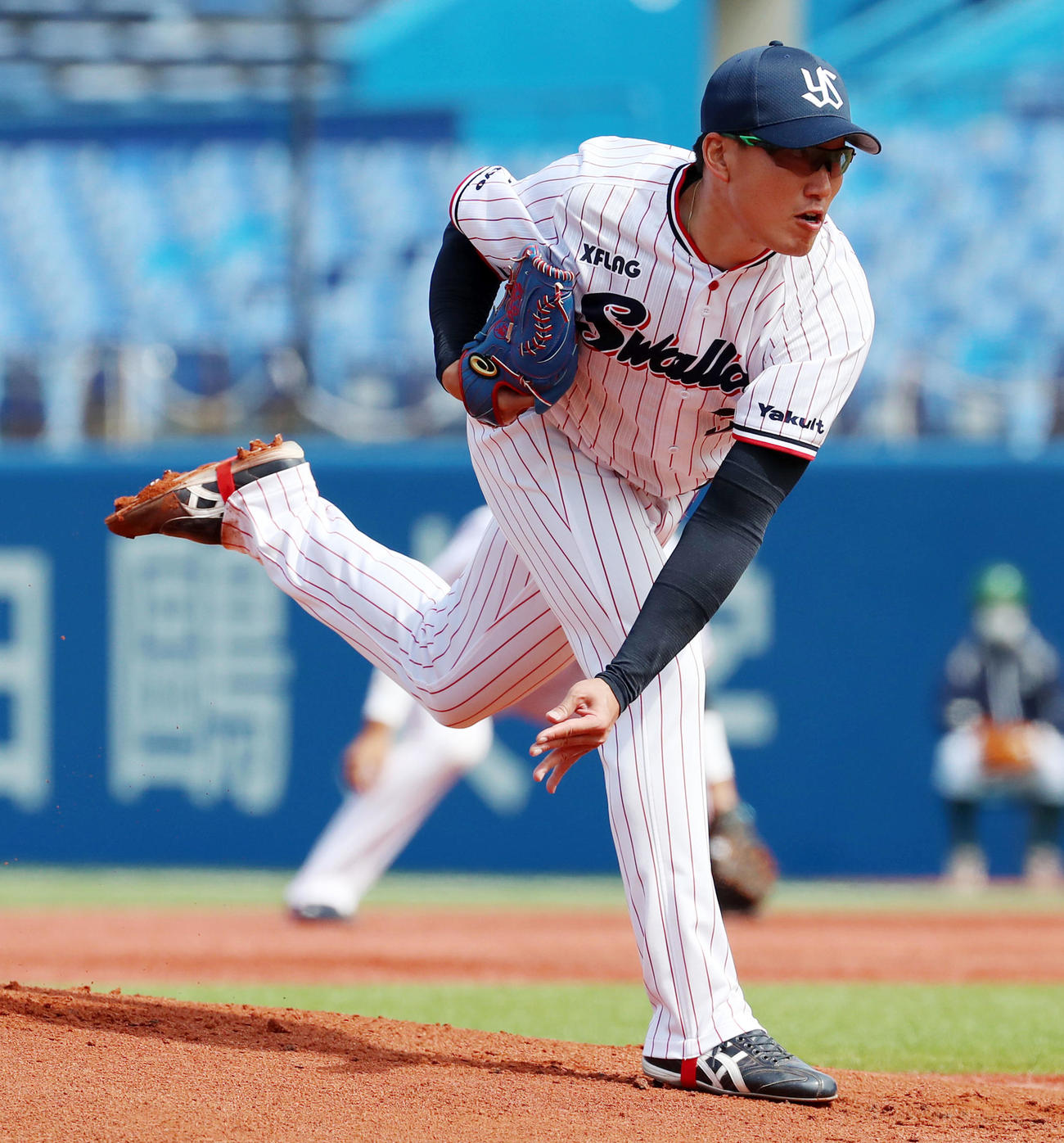 ヤクルト対阪神　阪神戦に先発する山田大（撮影・加藤哉）